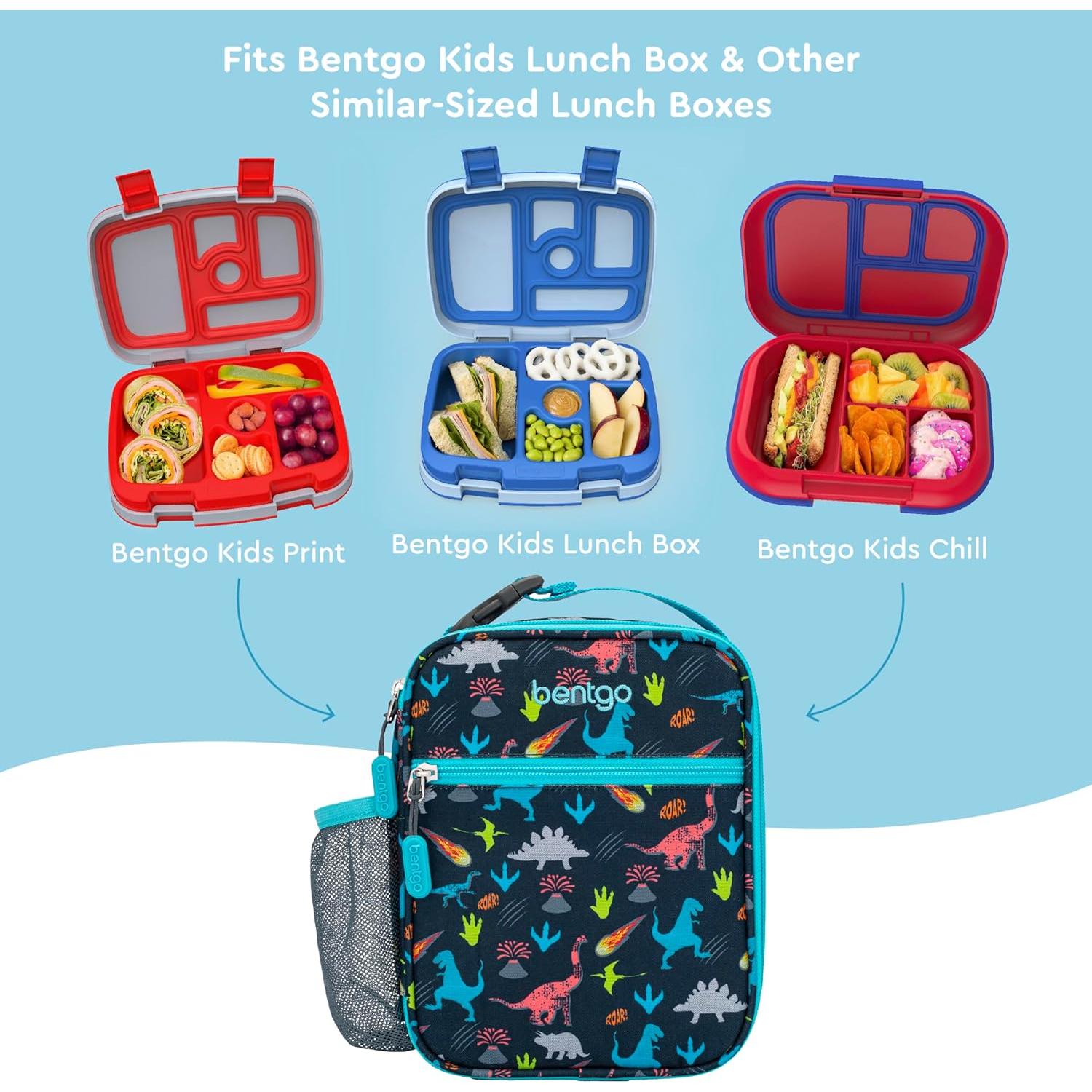 Bolsa Térmica Insulada Bentgo Kids Dinosaurio - 2.7L, Resistente al Agua
