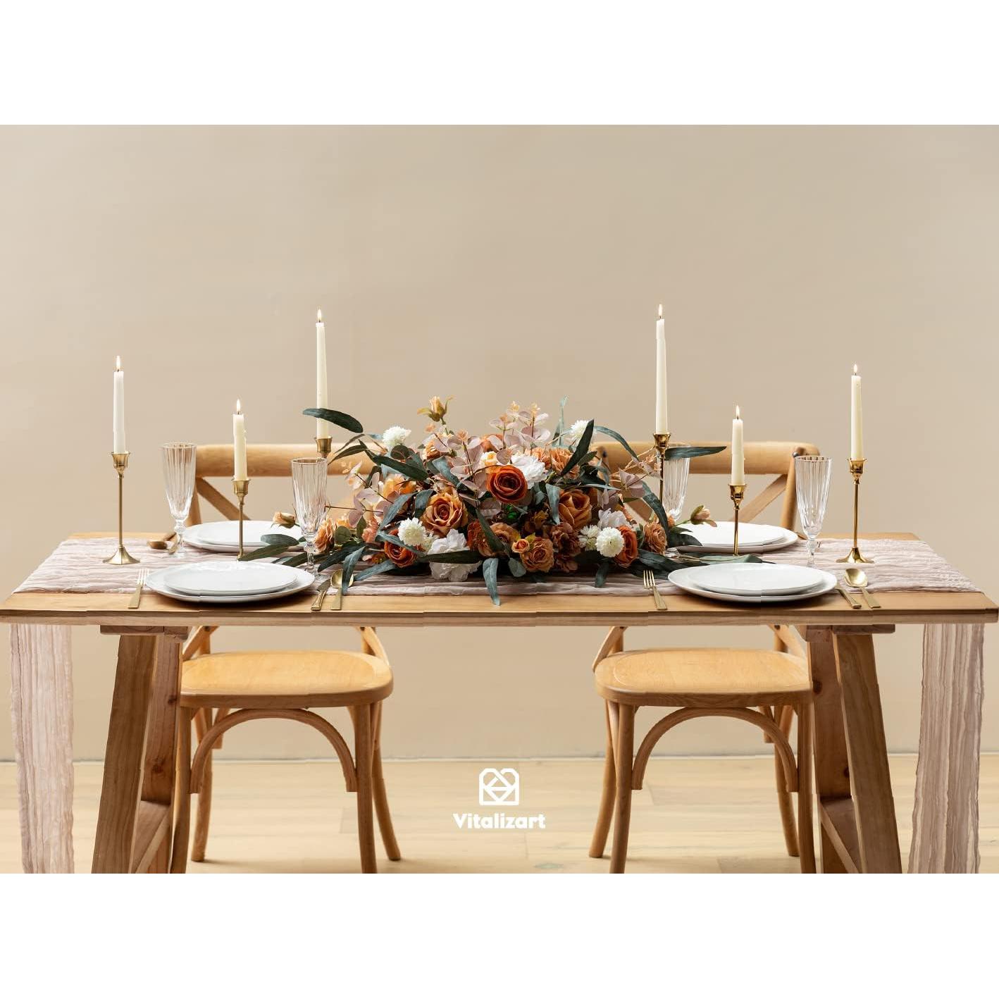 Caminito de Mesa de Gasa Vitalizart 304.8x88.9 cm Nude Rústico