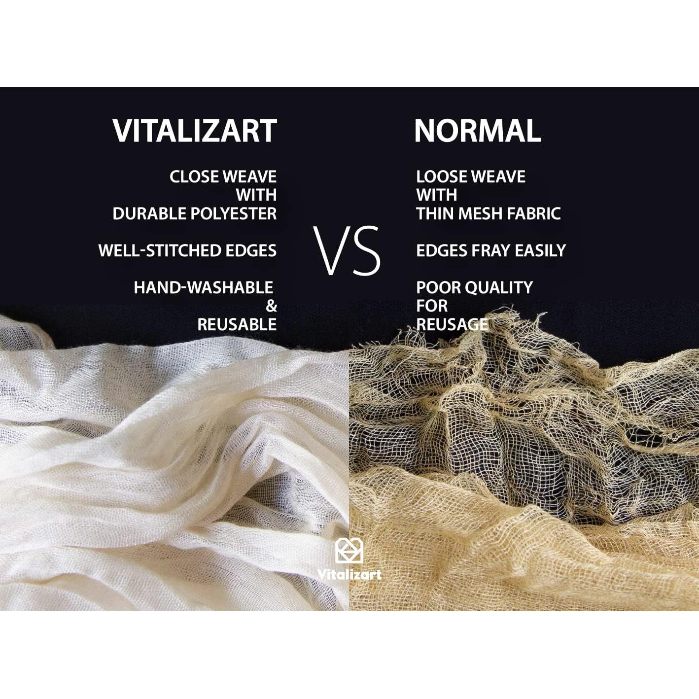 Caminito de Mesa de Gasa Vitalizart 304.8x88.9 cm Nude Rústico