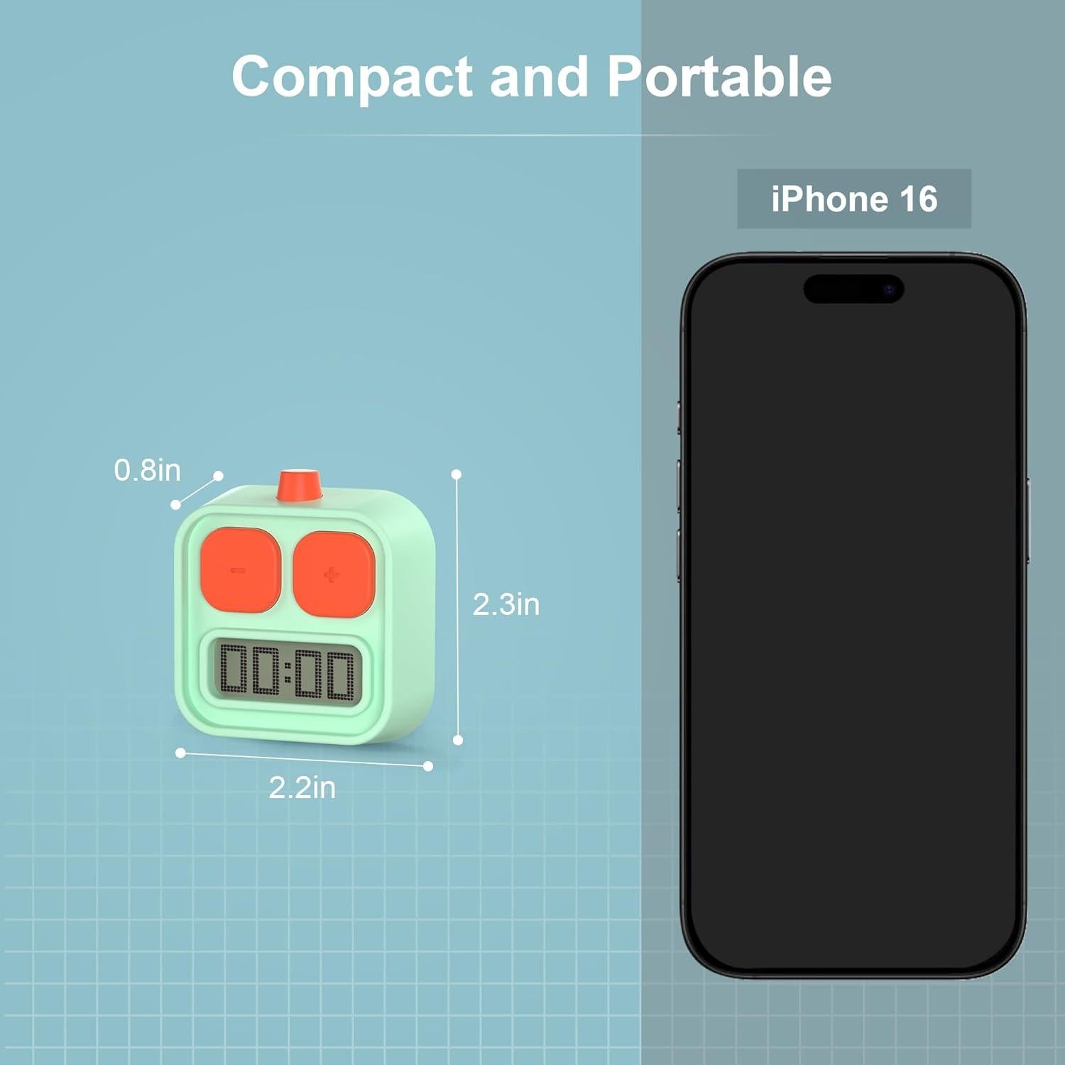 Temporizador de Productividad KADAMS Magnético Verde 67.7g