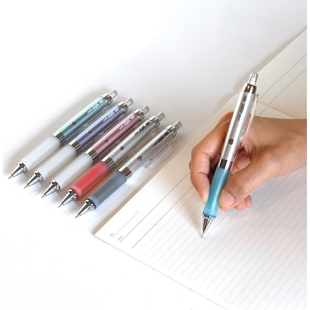 Lápiz Mecánico Uni Kuru Toga 0.5 mm Negro con Agarre Alpha Gel