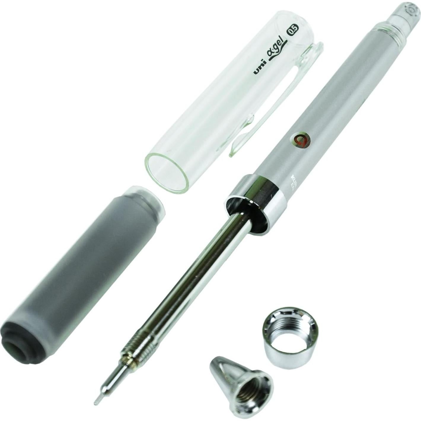 Lápiz Mecánico Uni Kuru Toga 0.5 mm Negro con Agarre Alpha Gel