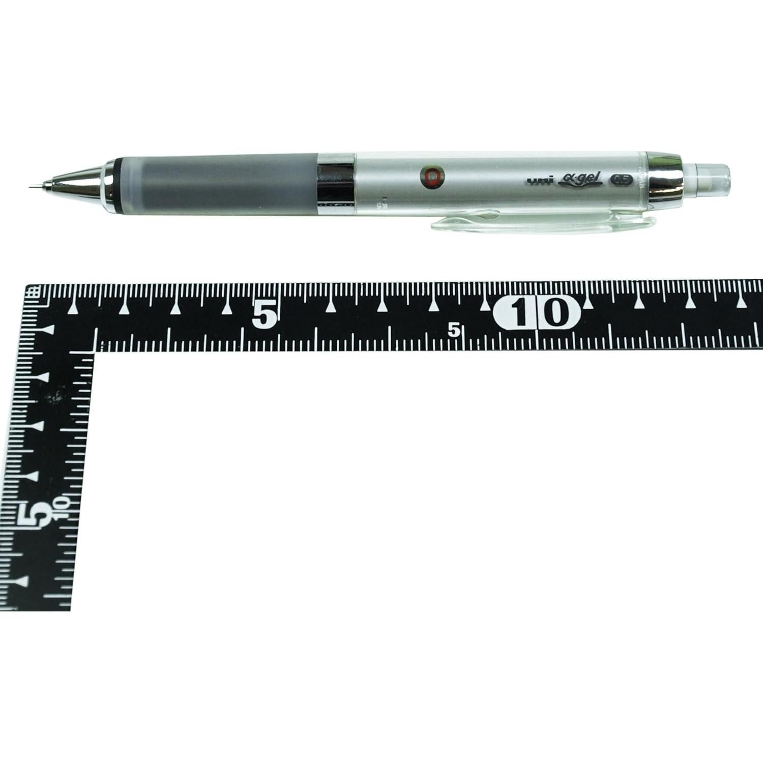 Lápiz Mecánico Uni Kuru Toga 0.5 mm Negro con Agarre Alpha Gel