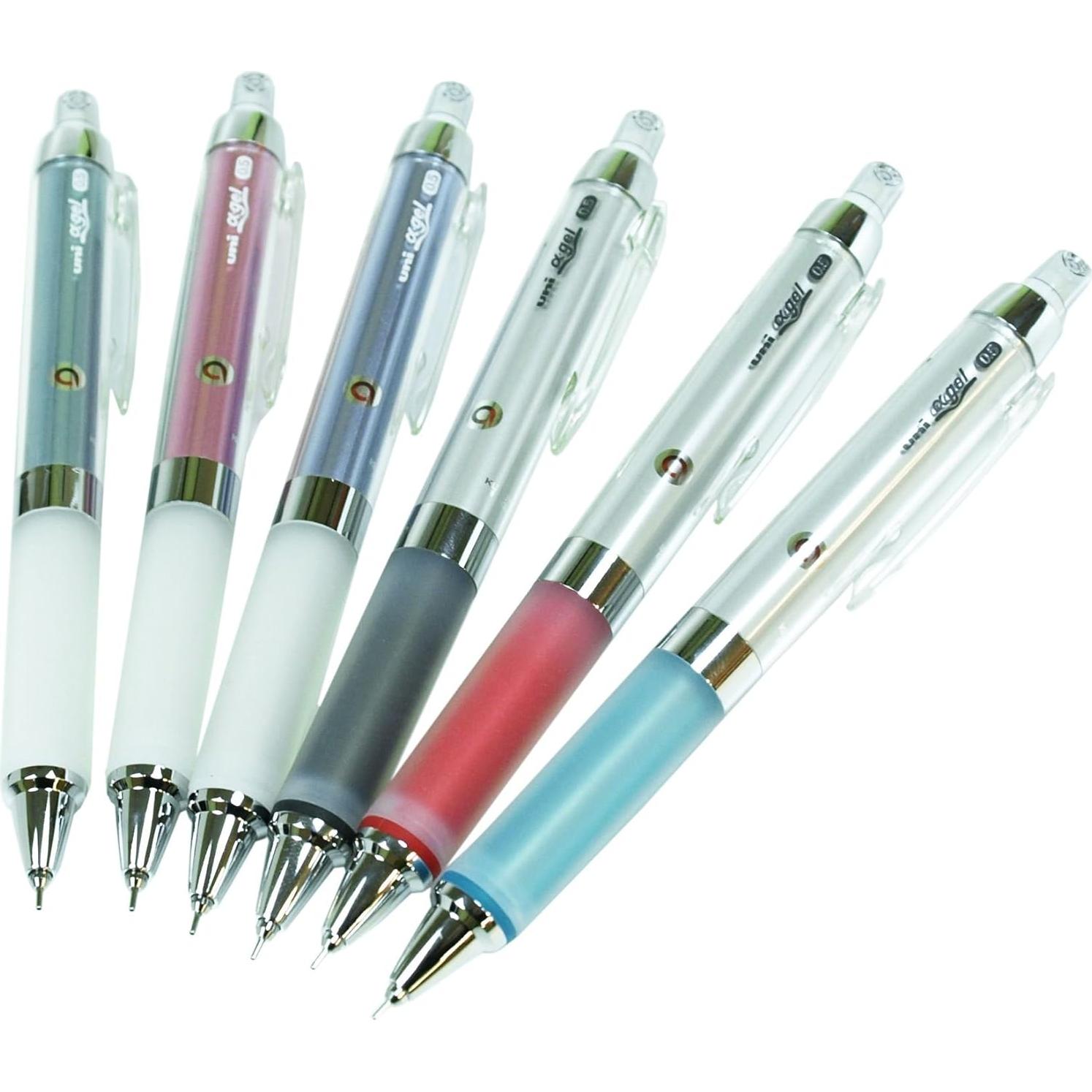 Lápiz Mecánico Uni Kuru Toga 0.5 mm Negro con Agarre Alpha Gel