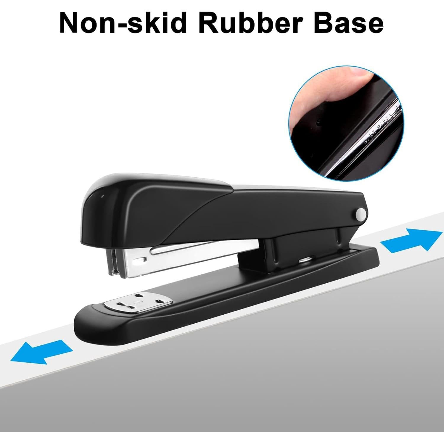 Grapadora Automática GROLENT Negra 25 Hojas + 1000 Grapas