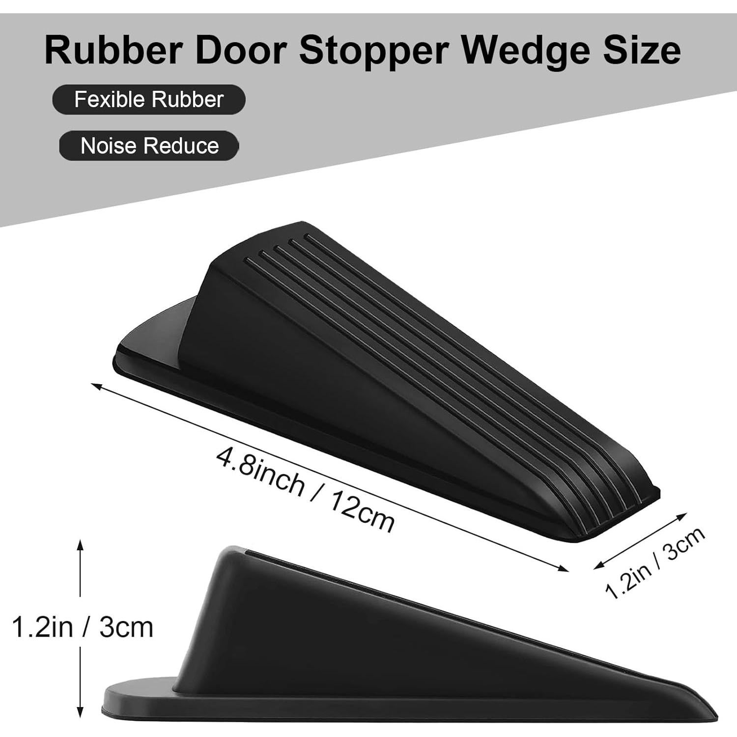 12 Tapones para Puertas Beieverluck de Goma Montaje Suelo