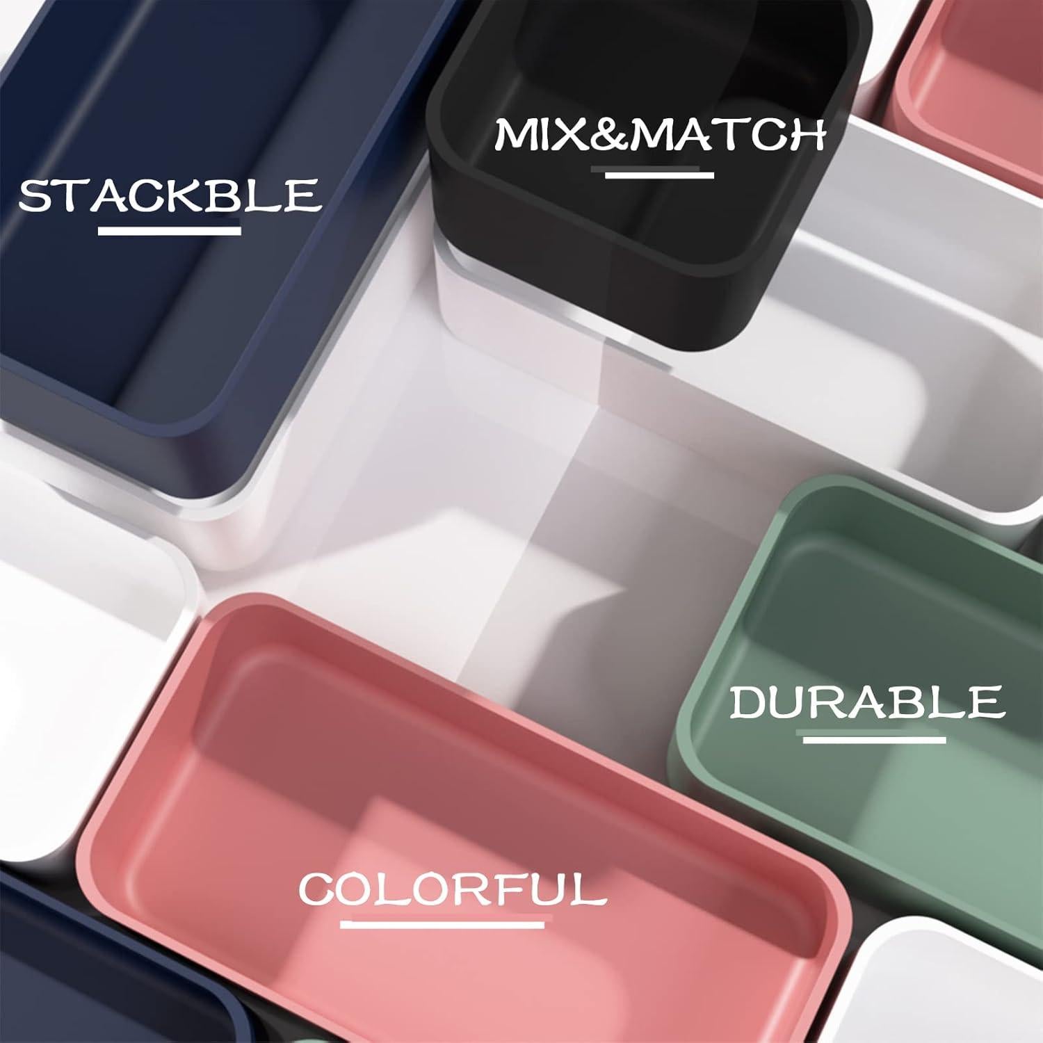 Juego de Organizadores de Cajones Apilables CHANCETSUI 6 PCS