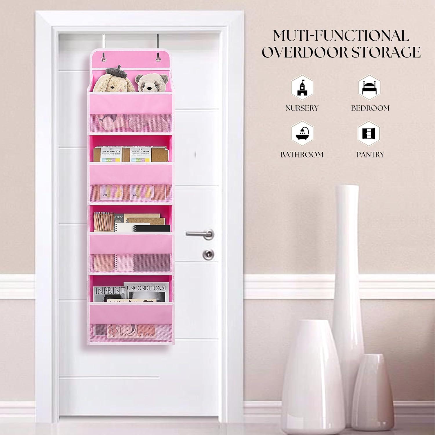 Organizador Colgante Giraffe Creation Rosa 4 Bolsillos 33x14x16.5cm