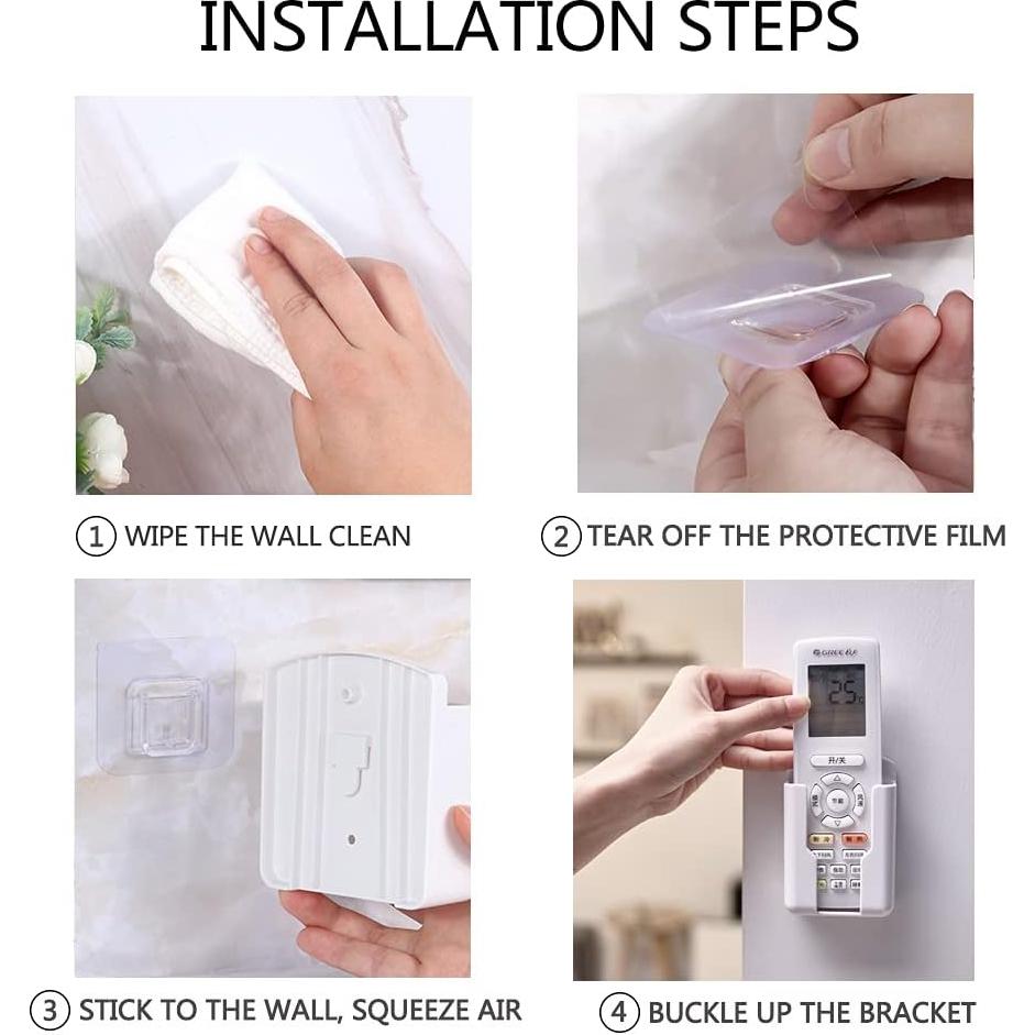 Soporte de Control Remoto Mewuthede Montado en Pared Blanco