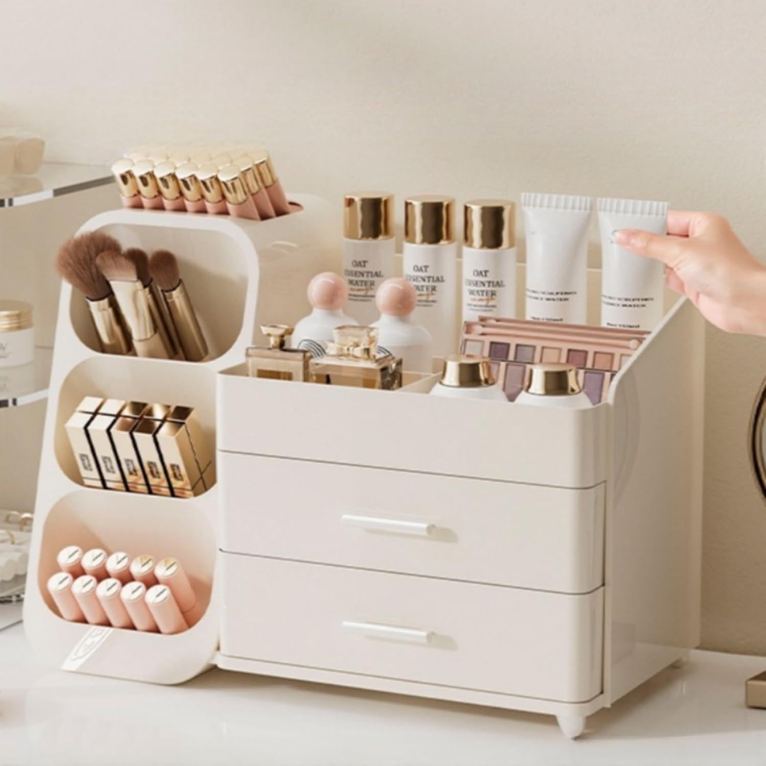 Organizador de Maquillaje KQJS Todo Crema 36.3x19.3x25.9 cm