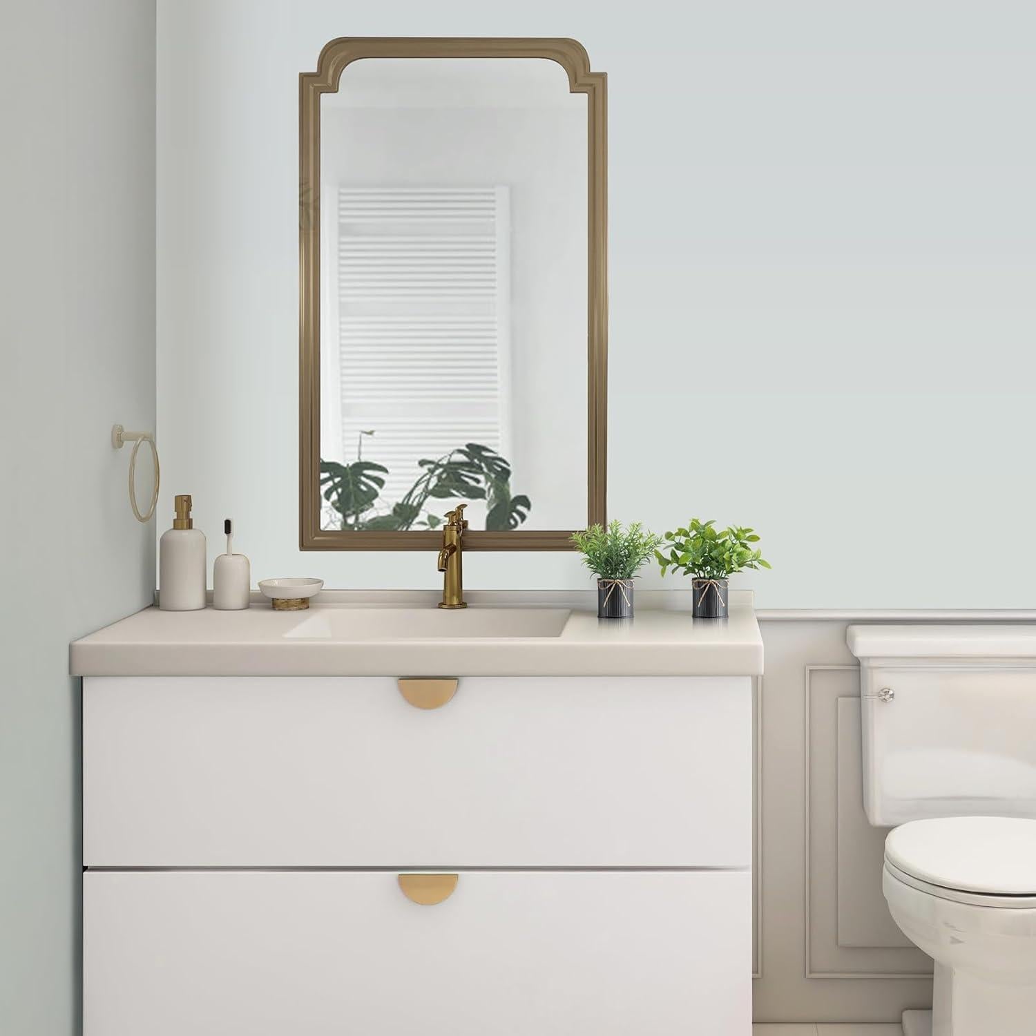 Plantas Falsas Mkono en Macetas Galvanizadas - Eucalipto 4 Piezas