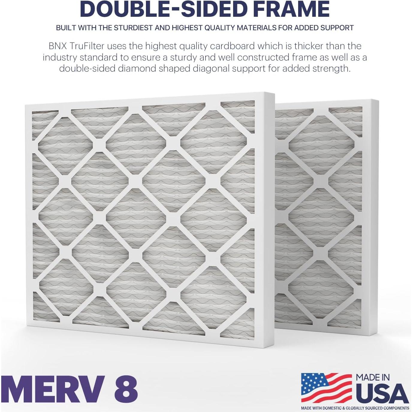 Filtro de Aire BNX MERV 8 20x25x2 (4-Pack) - Electrostático