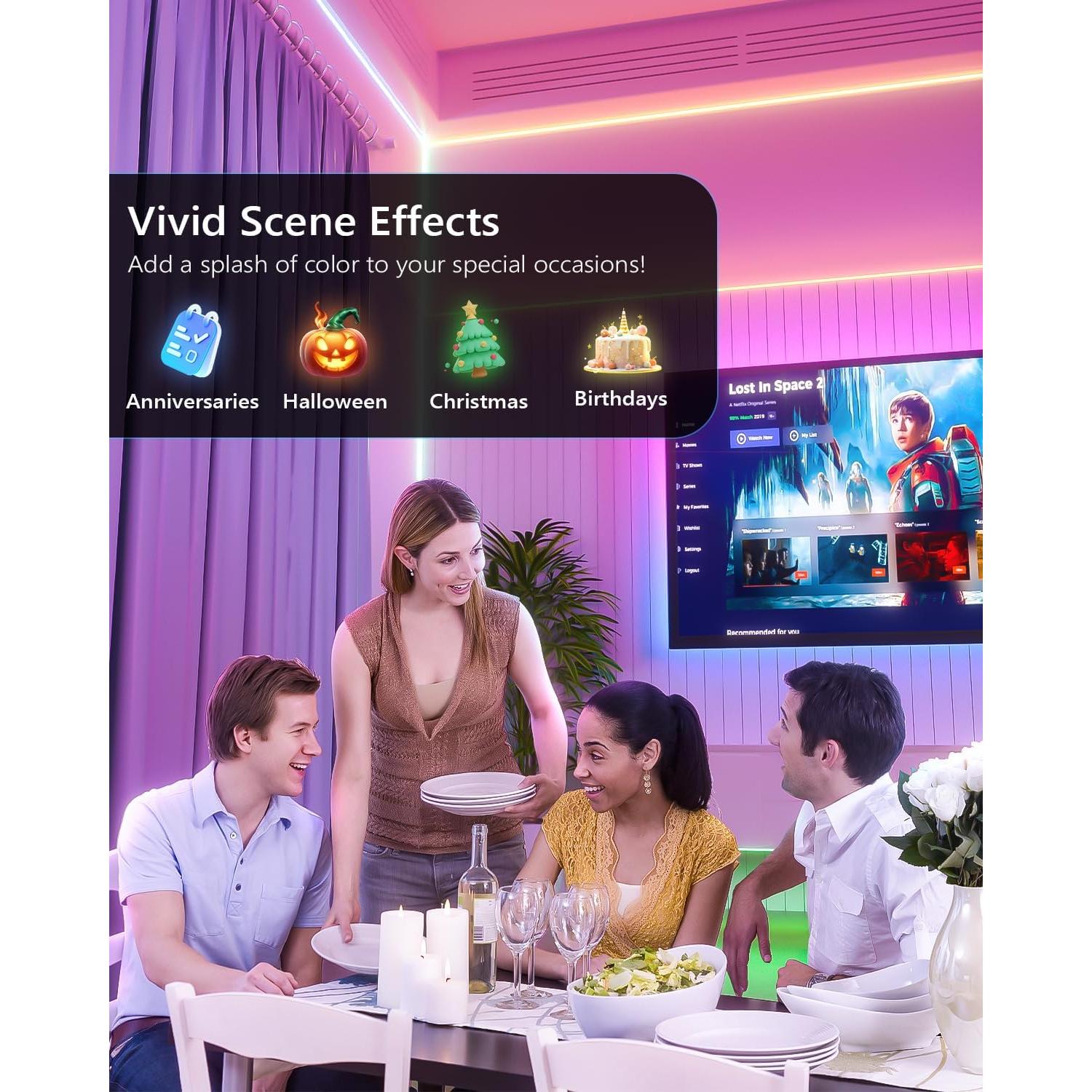 Tira LED RGB WILLED con Sensor de Movimiento y Control Remoto