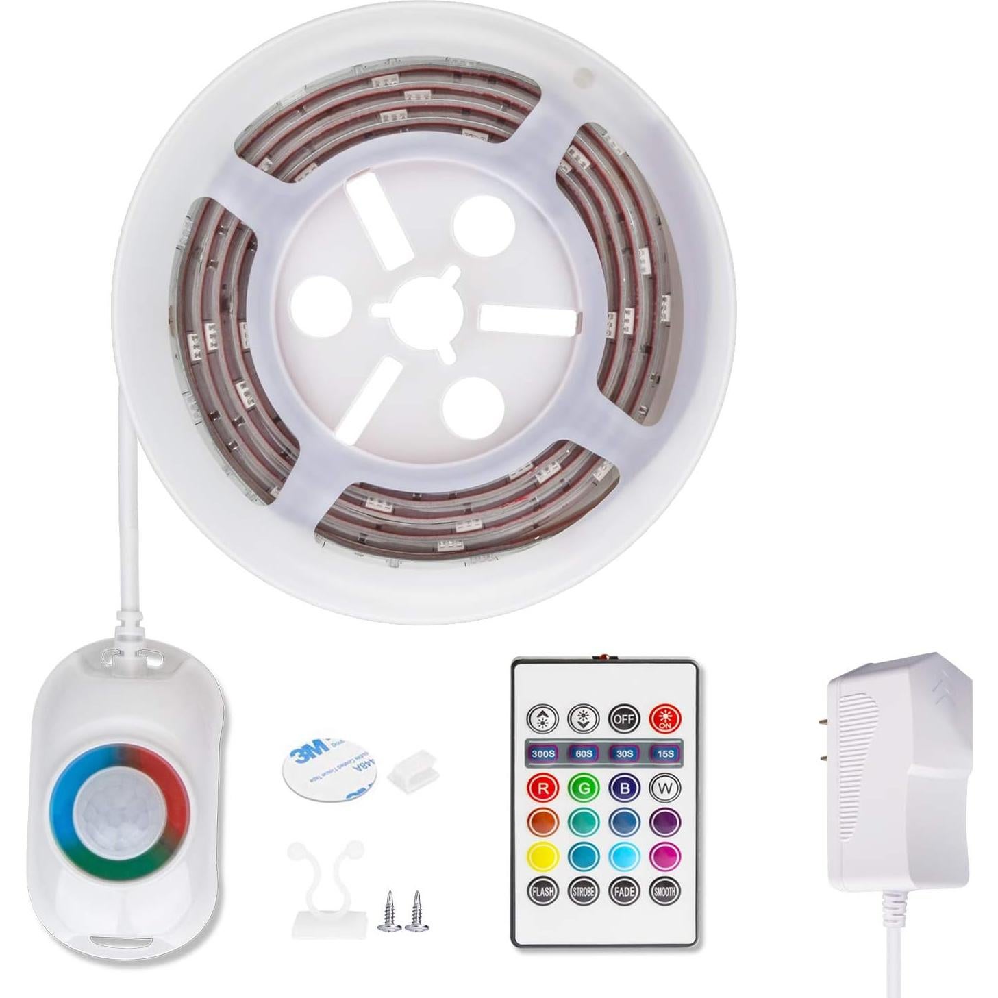 Tira LED RGB WILLED con Sensor de Movimiento y Control Remoto
