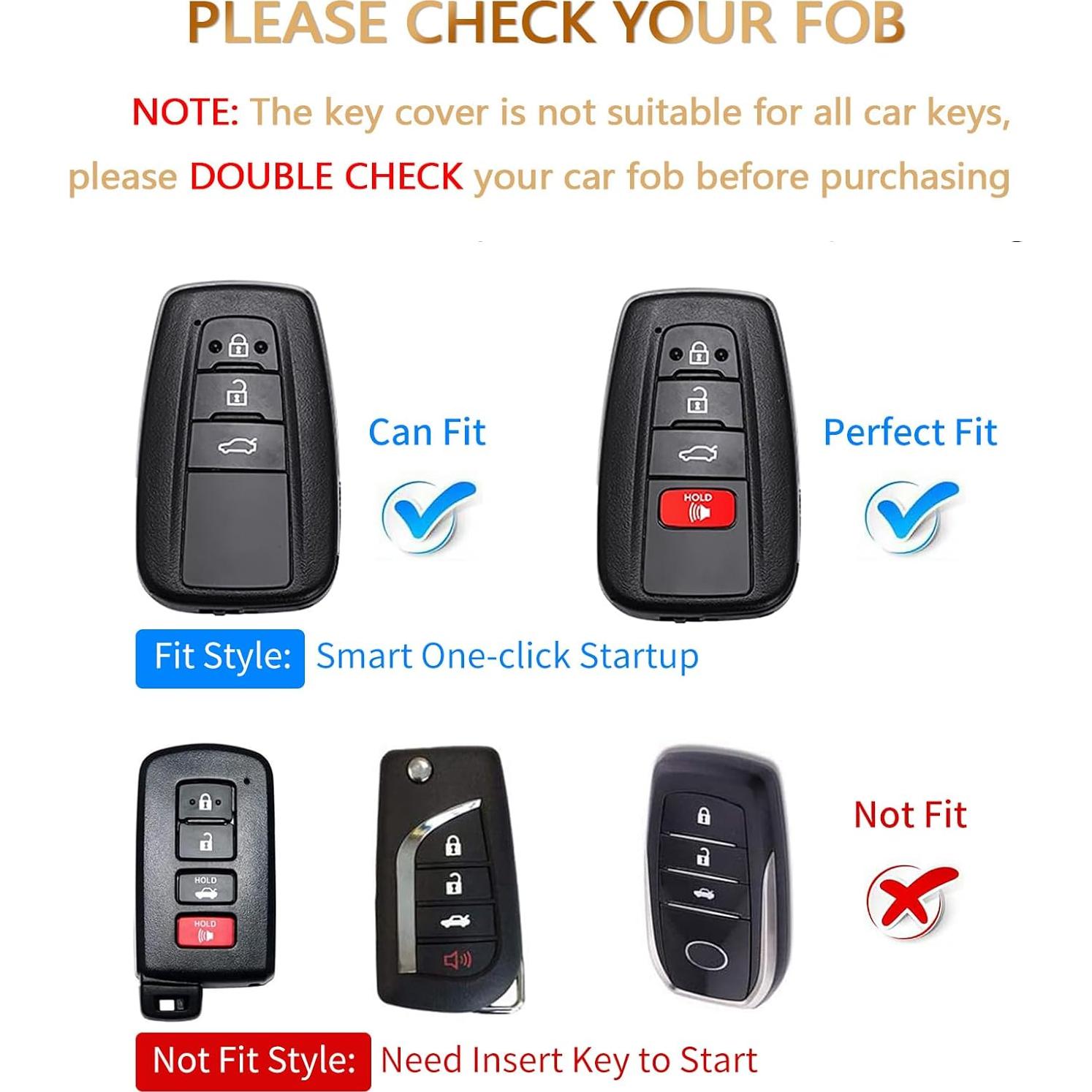 Funda de llavero OFFCURVE para Toyota 2018-2022 Negra