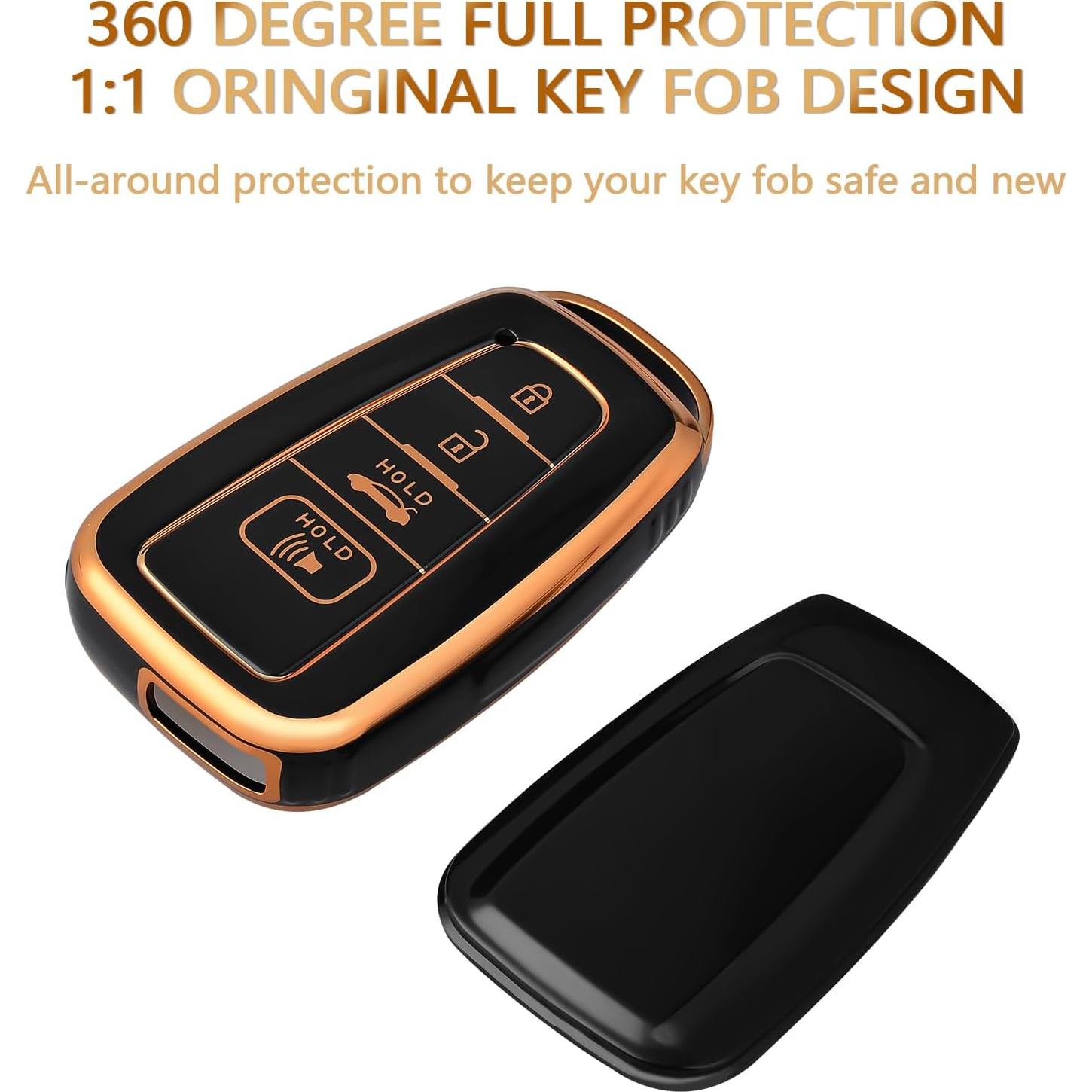 Funda de llavero OFFCURVE para Toyota 2018-2022 Negra