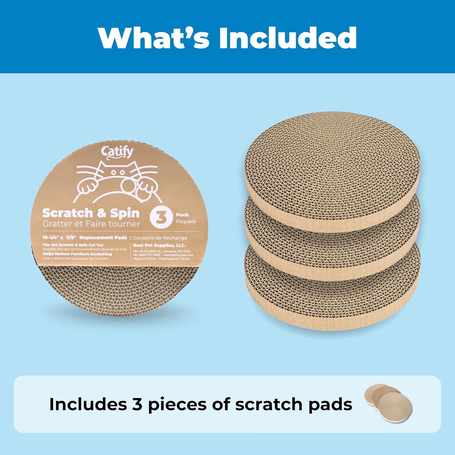 Rascador para Gato Mejores Suministros - Almohadilla Doble Cara 3 Unidades