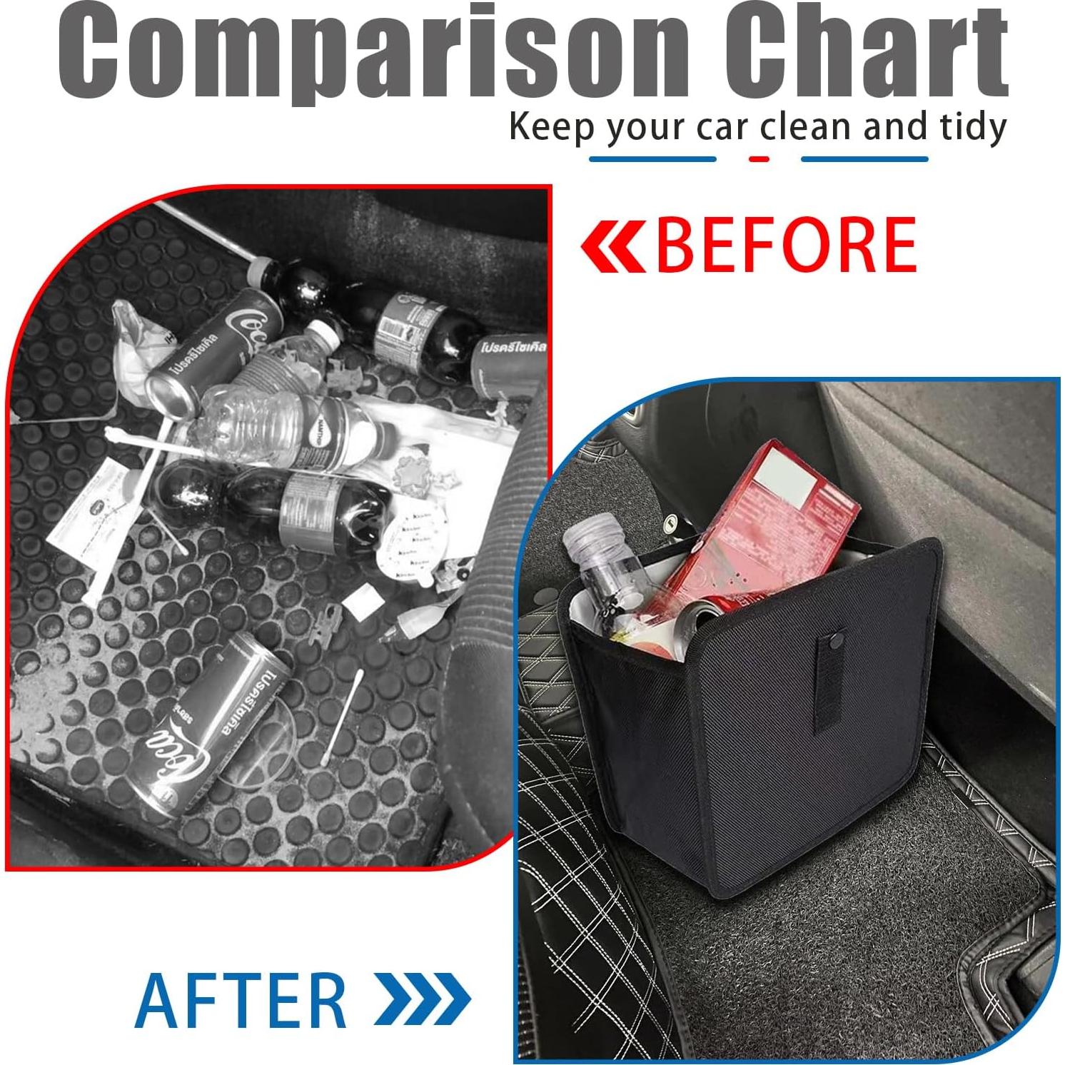 Basurero de Auto Piburth Mediano 1.85 Galones Tela Oxford