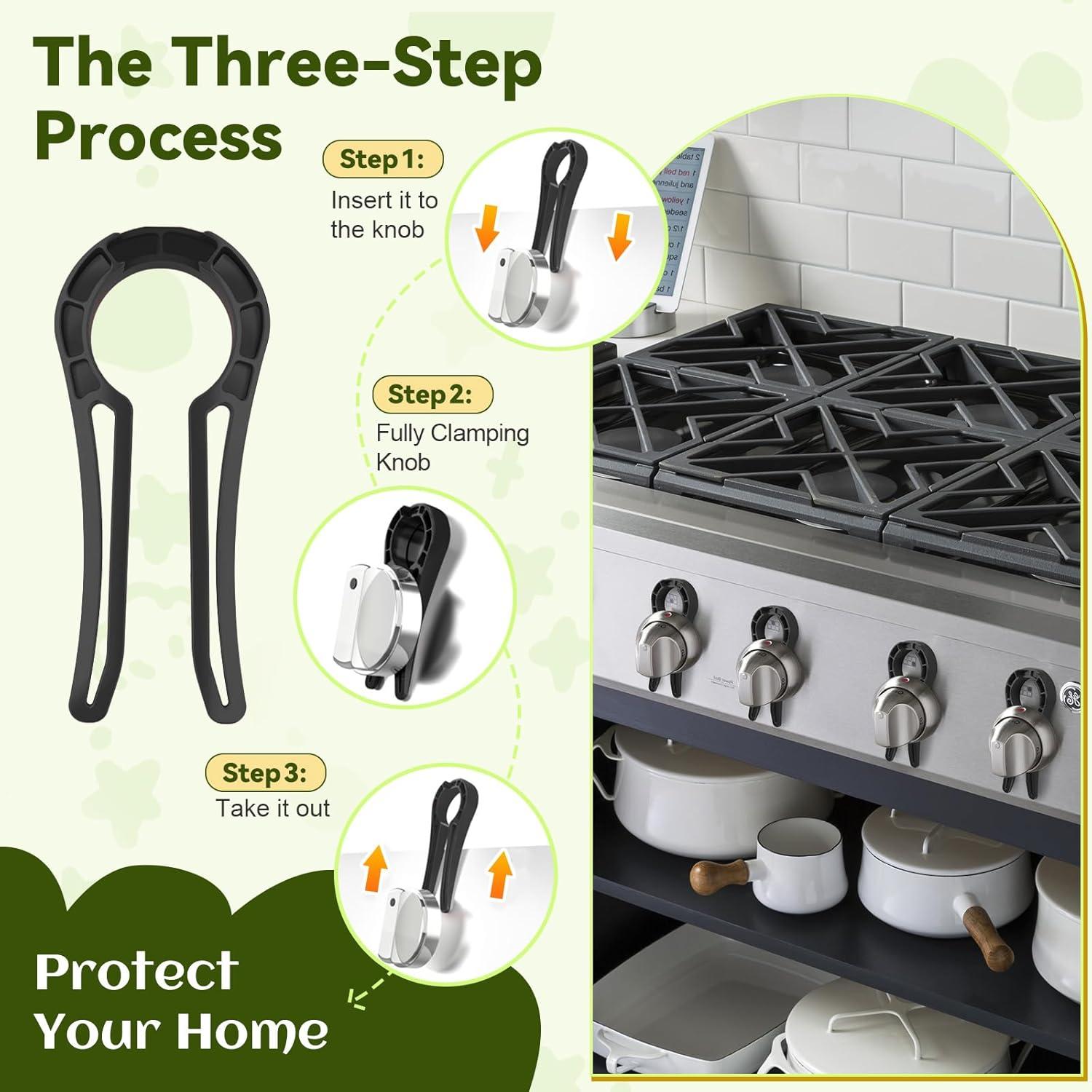 Bloqueos de Perillas de Estufa a Prueba de Bebés - 5 Unidades