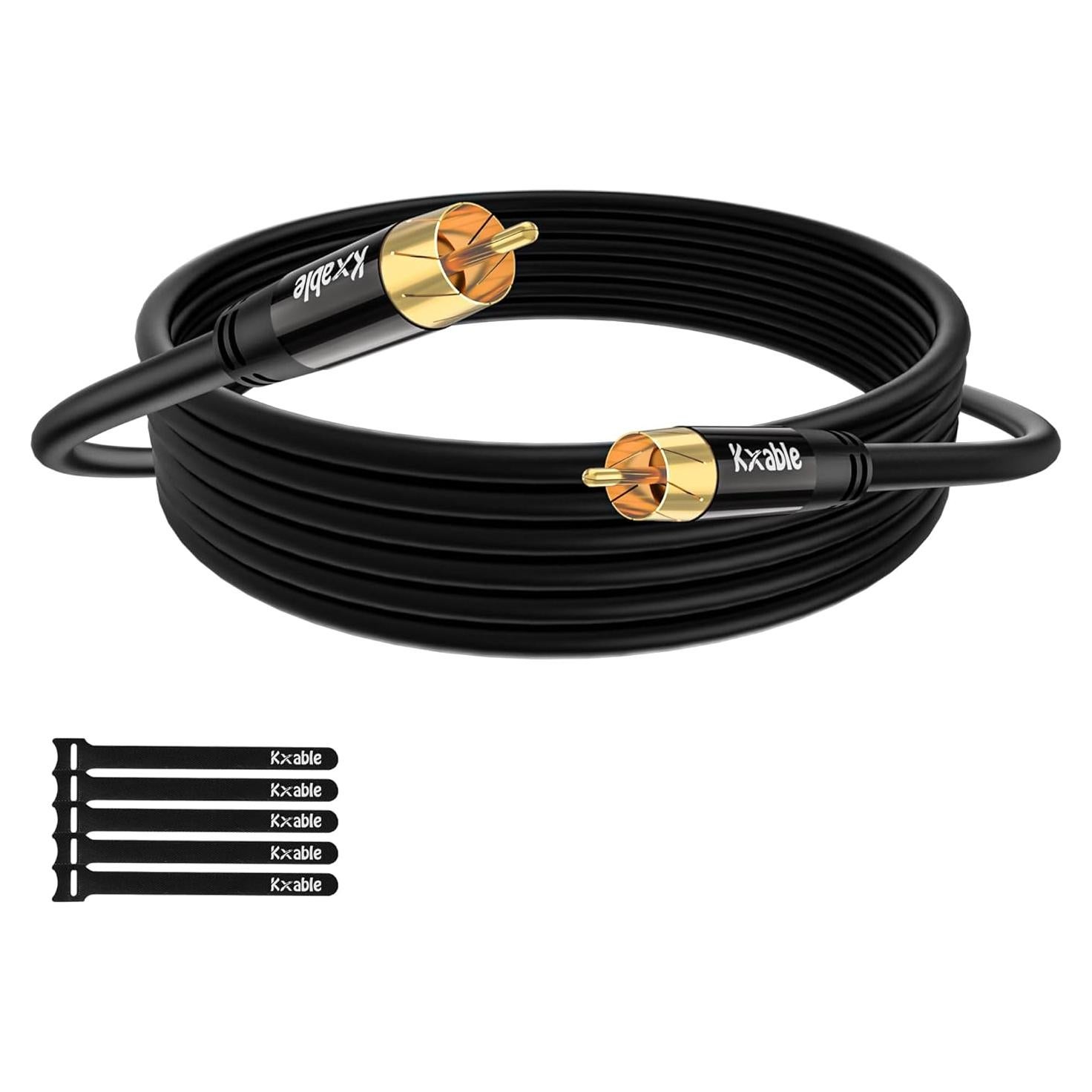 Cable RCA Kxable 0.46m Subwoofer Audio Digital Coaxial