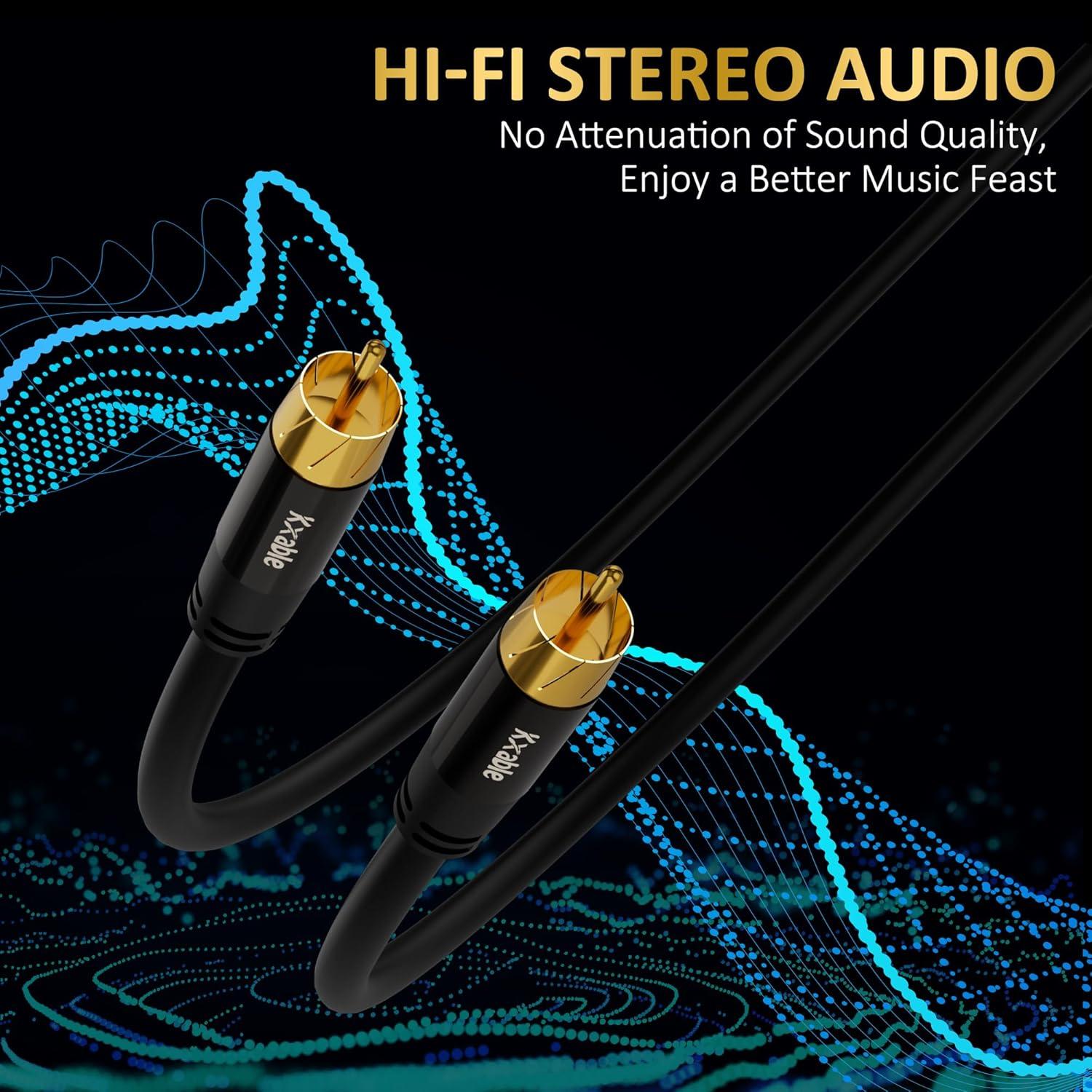 Cable RCA Kxable 0.46m Subwoofer Audio Digital Coaxial