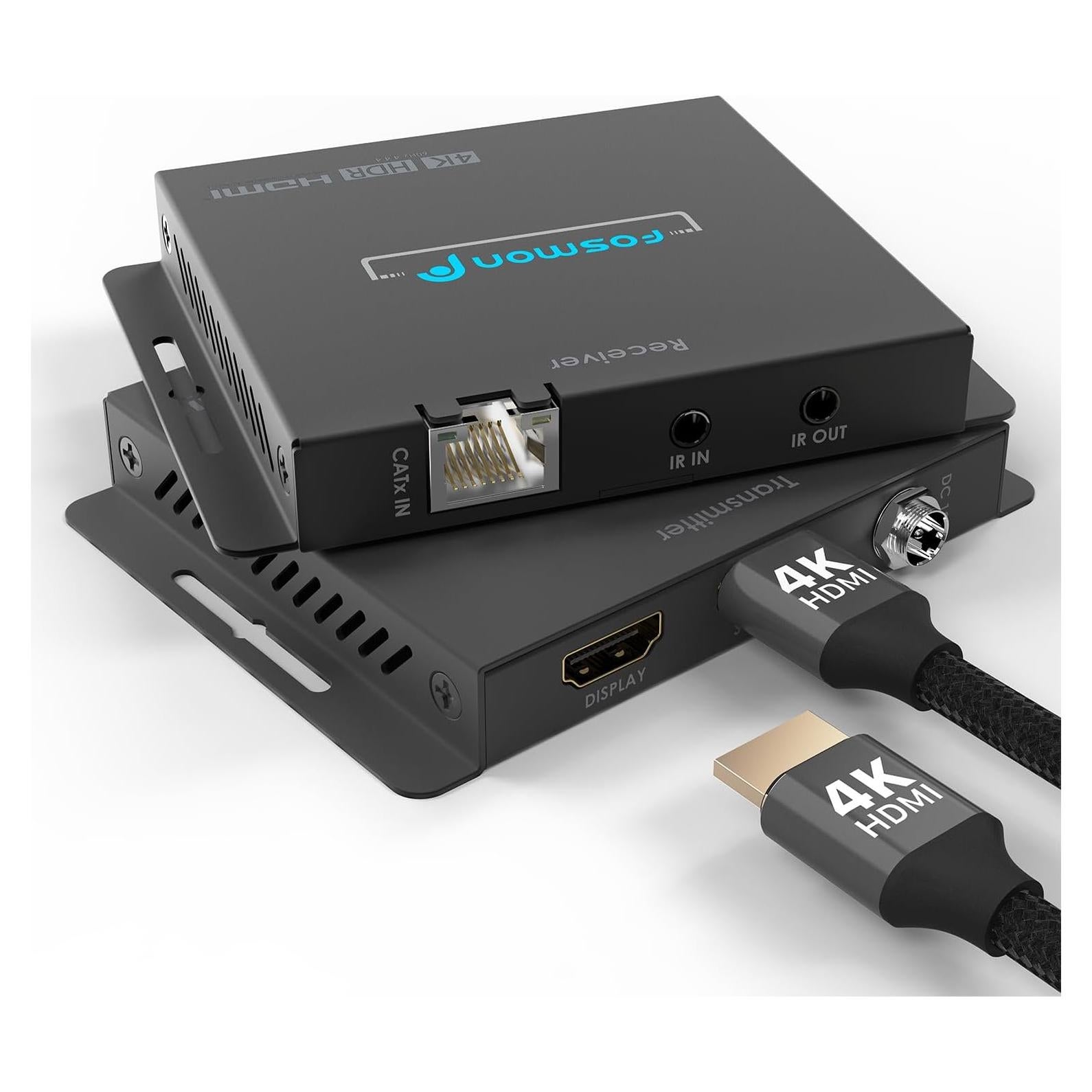 Extensor HDMI 4K Fosmon HD8243FPUS hasta 70m con Ethernet