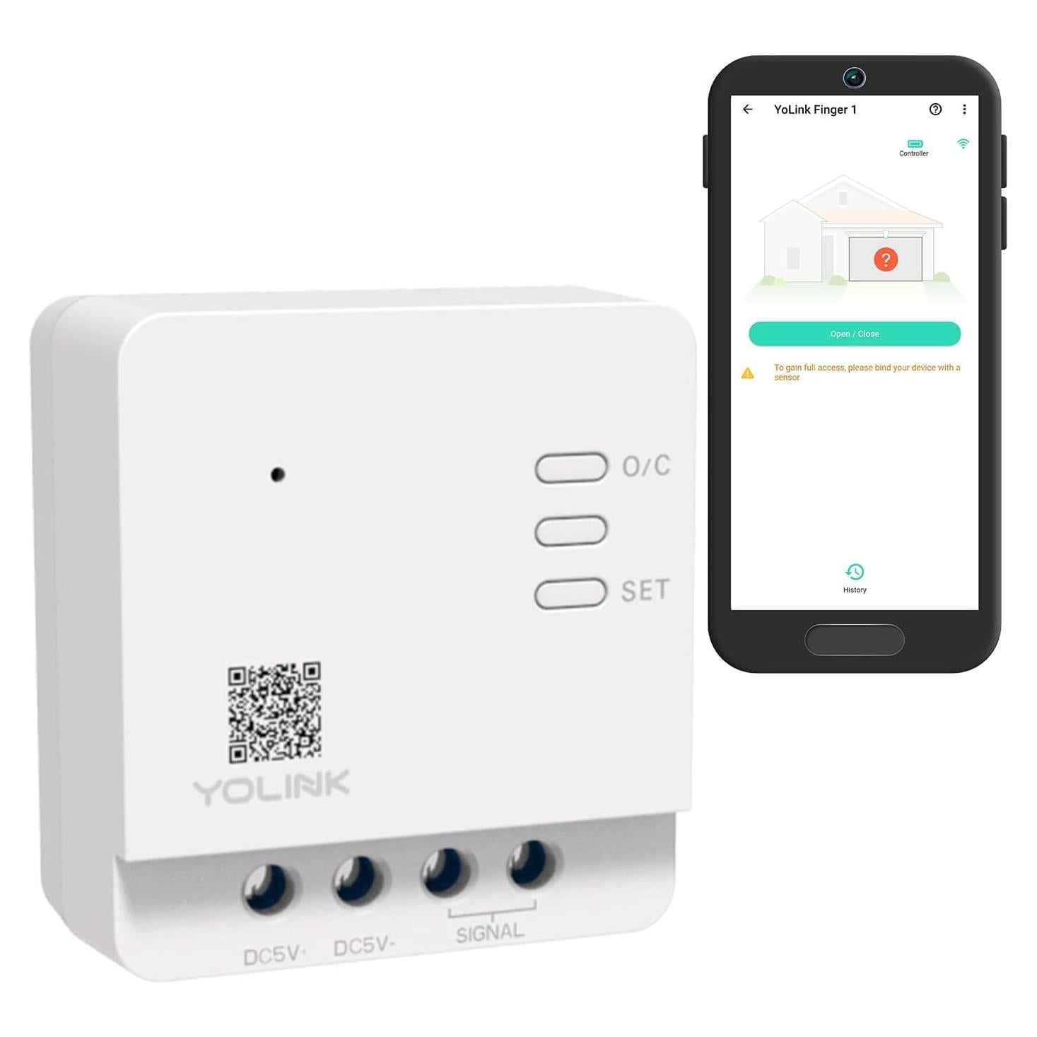 Controlador de Puerta de Garaje YoLink - Control Remoto Universal