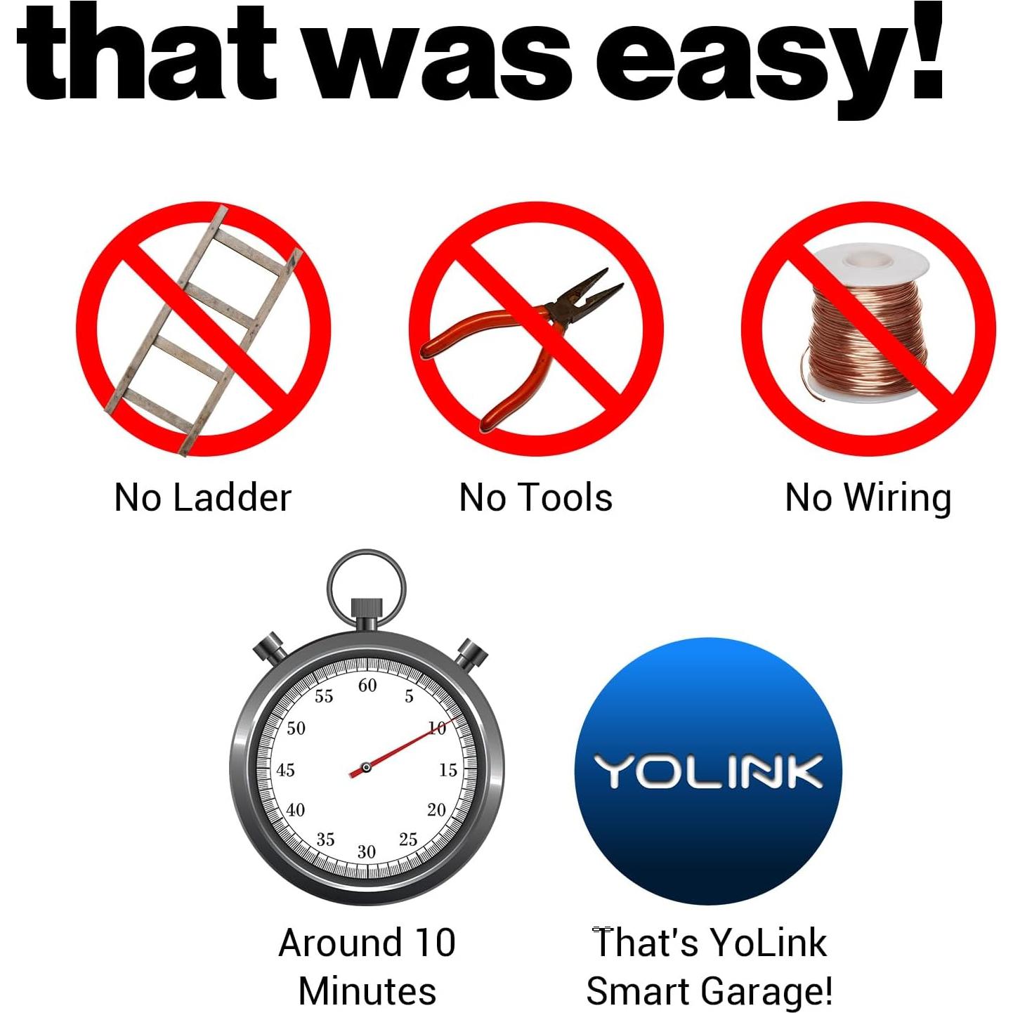 Controlador de Puerta de Garaje YoLink - Control Remoto Universal