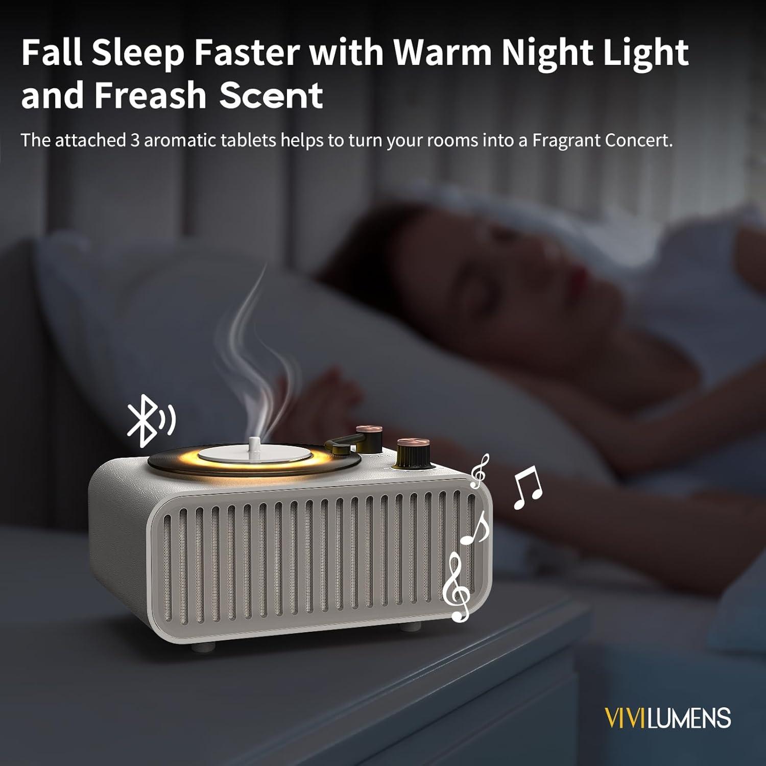 Altavoz Bluetooth Vivilumens Aromaterapia Vintage 7" LED