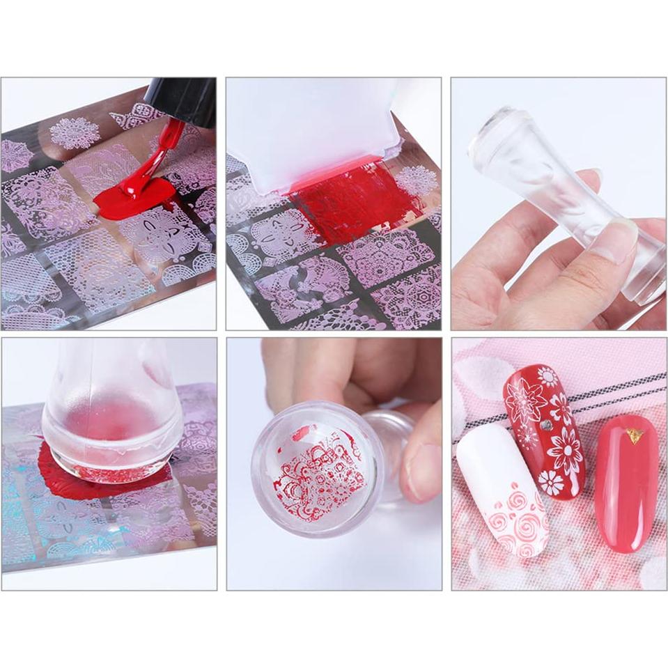 Kit de Estampado de Uñas Huamei Navidad 6 Piezas