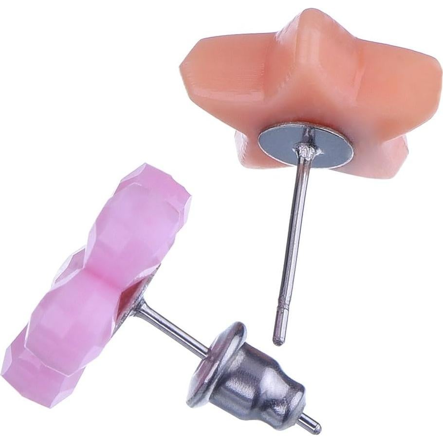 100 Piezas de Pendientes de Acero Inoxidable Outus Plata