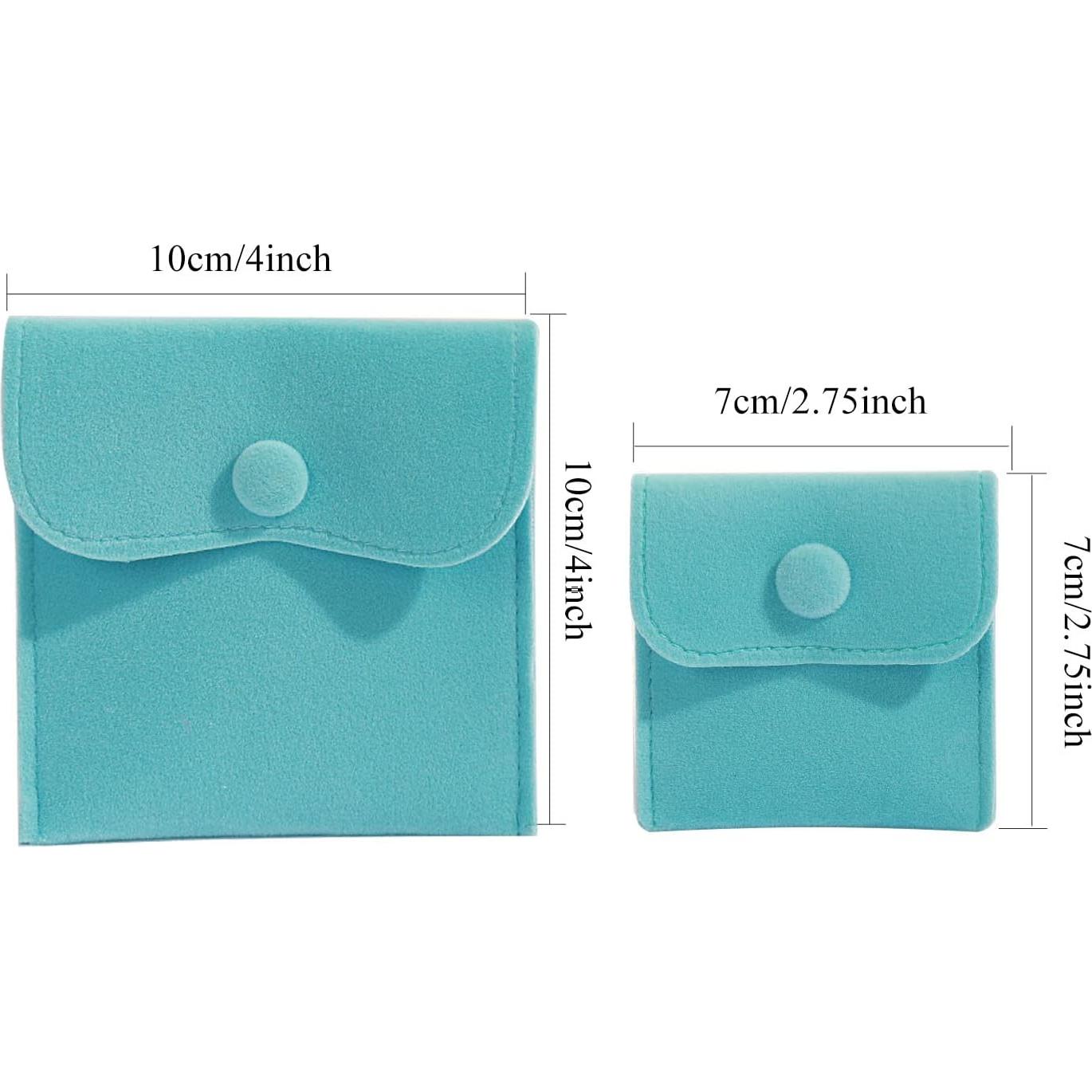 Hsiwto Paquete de 10 Bolsas de Terciopelo para Joyas Multicolor