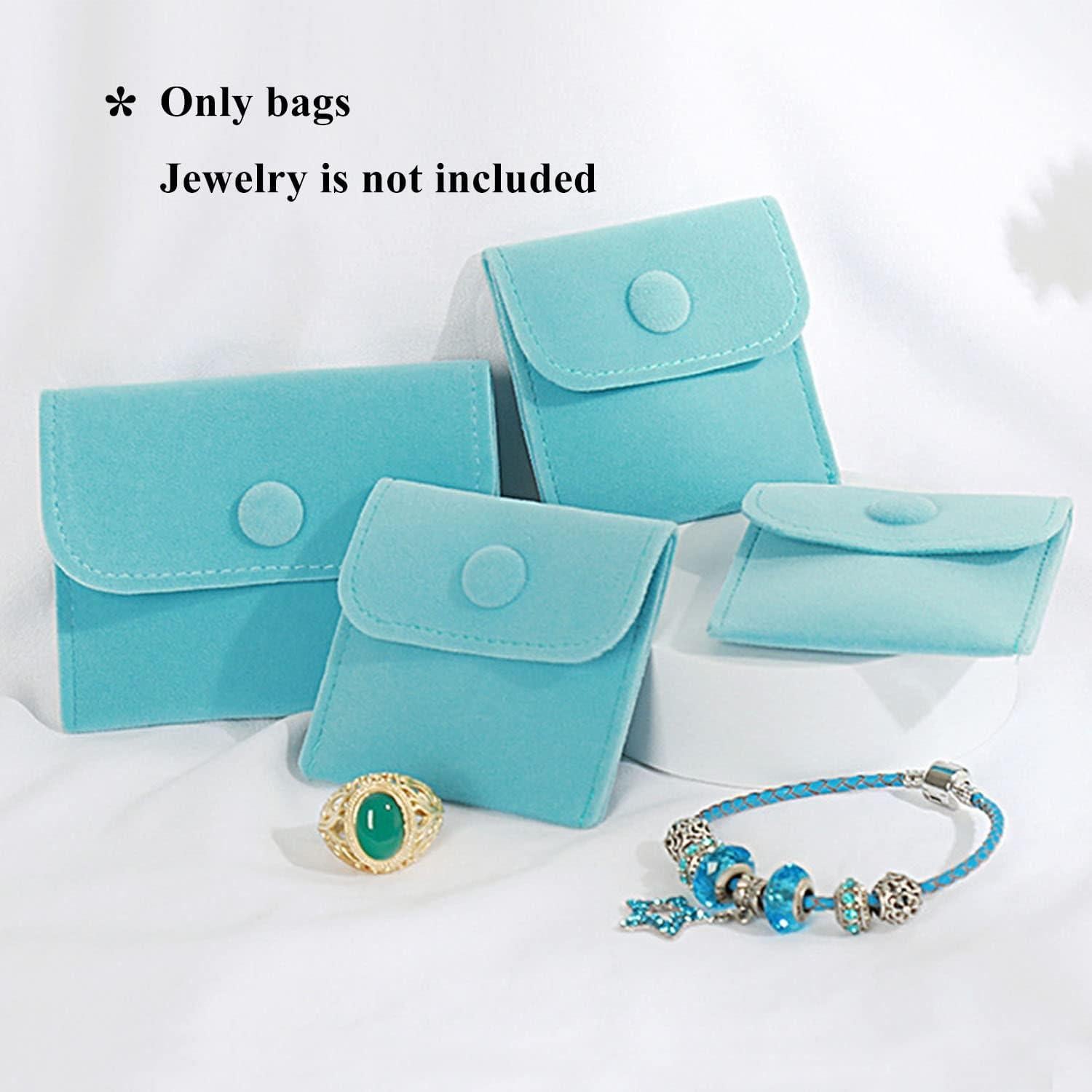 Hsiwto Paquete de 10 Bolsas de Terciopelo para Joyas Multicolor