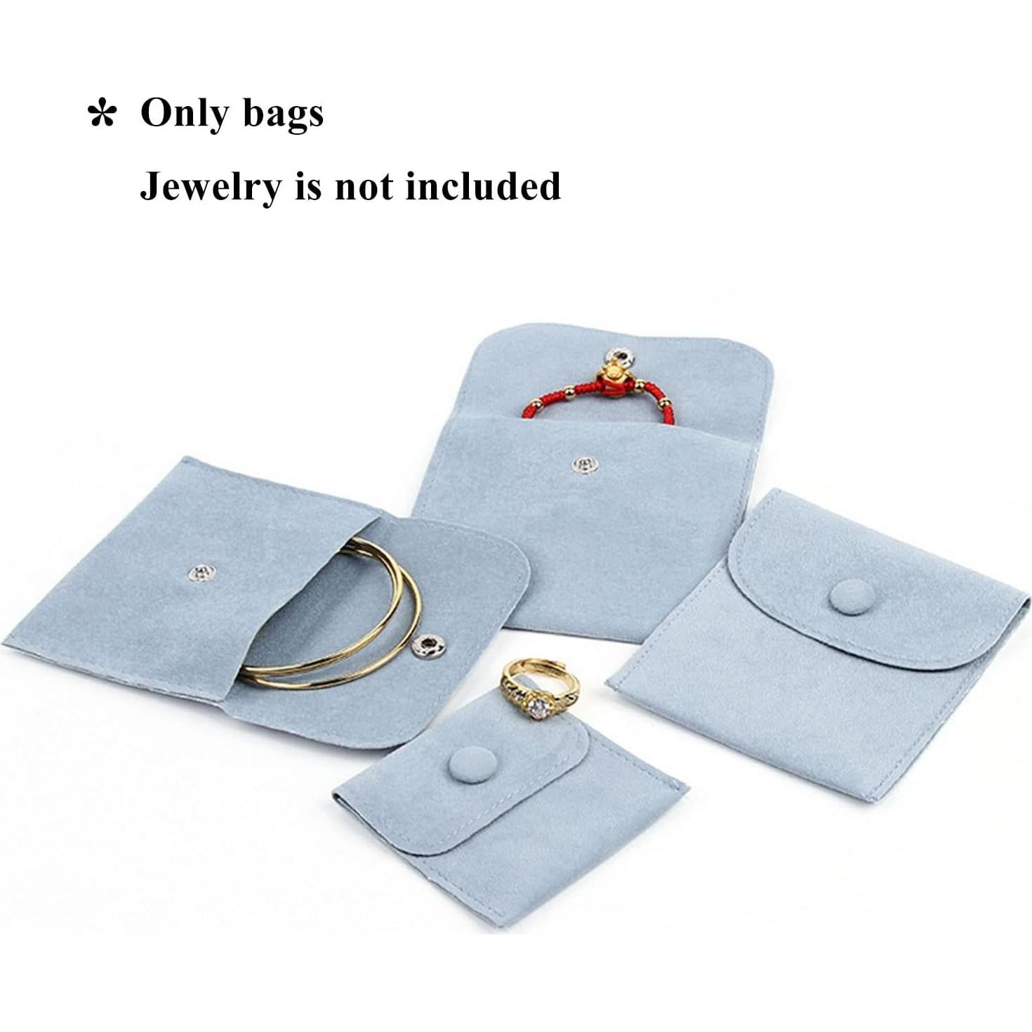 Hsiwto Paquete de 10 Bolsas de Terciopelo para Joyas Multicolor