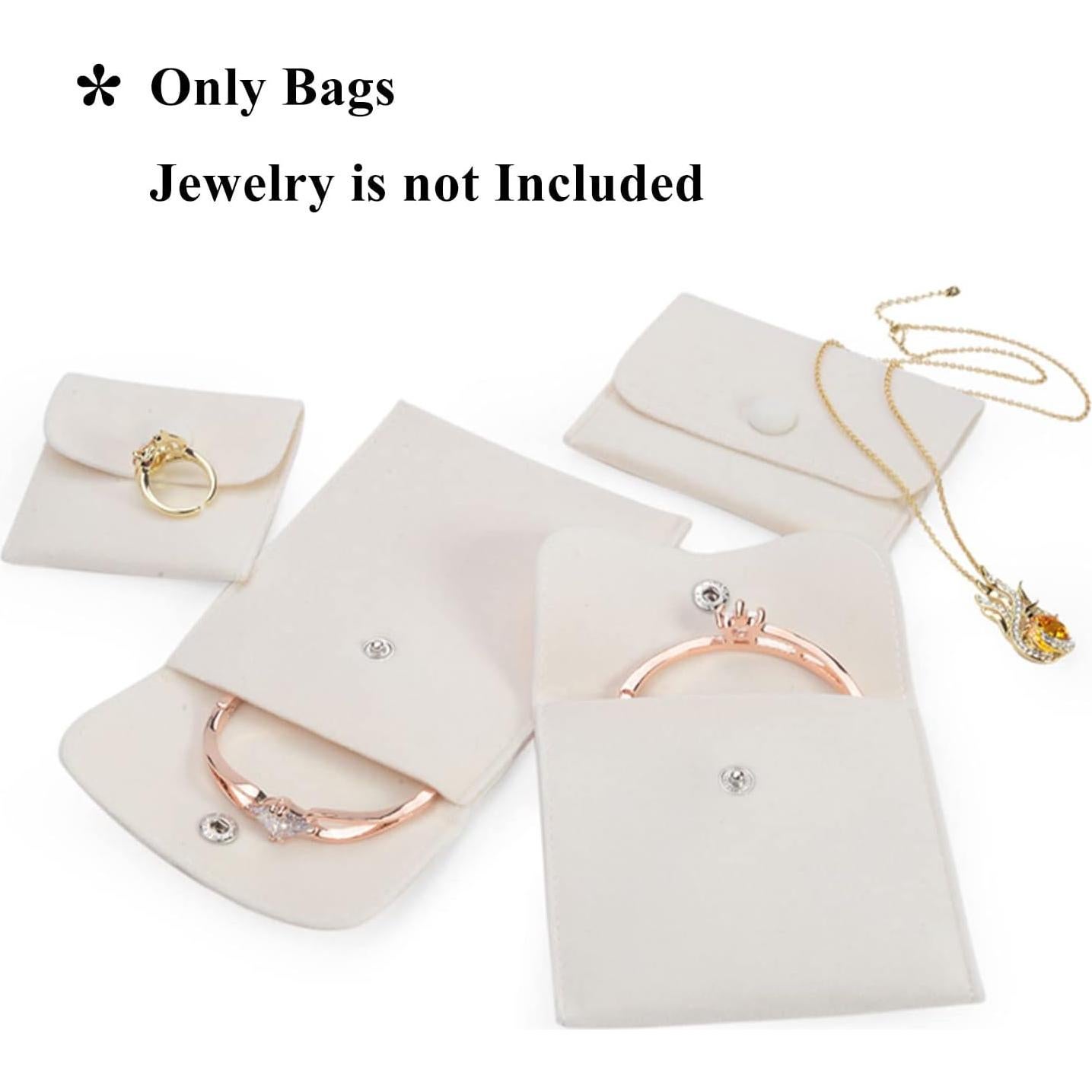 Hsiwto Paquete de 10 Bolsas de Terciopelo para Joyas Multicolor