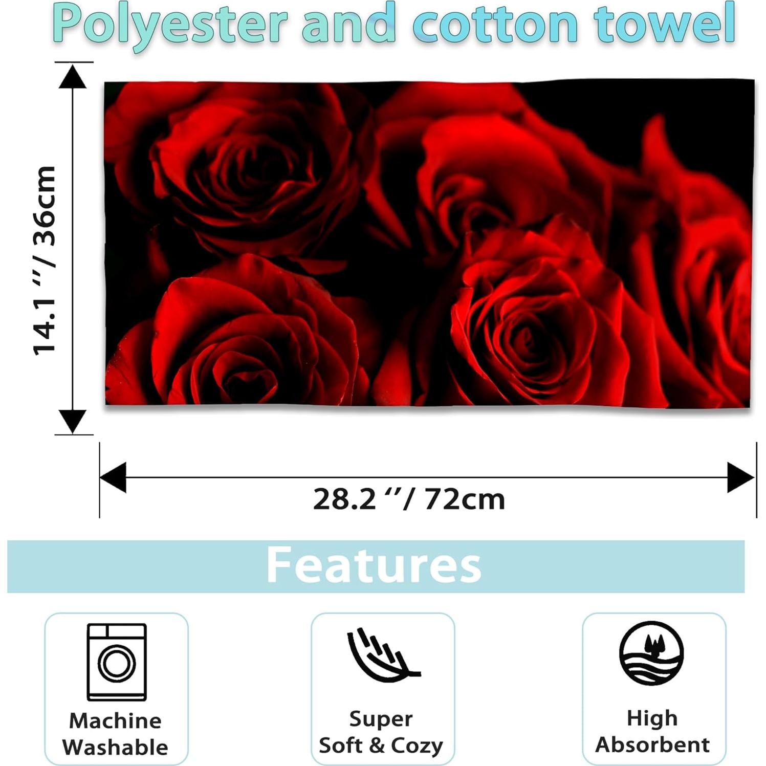 Juego de 2 Toallas de Mano CXULIN Microfibra Rosa Abstracto 35.6x72.1