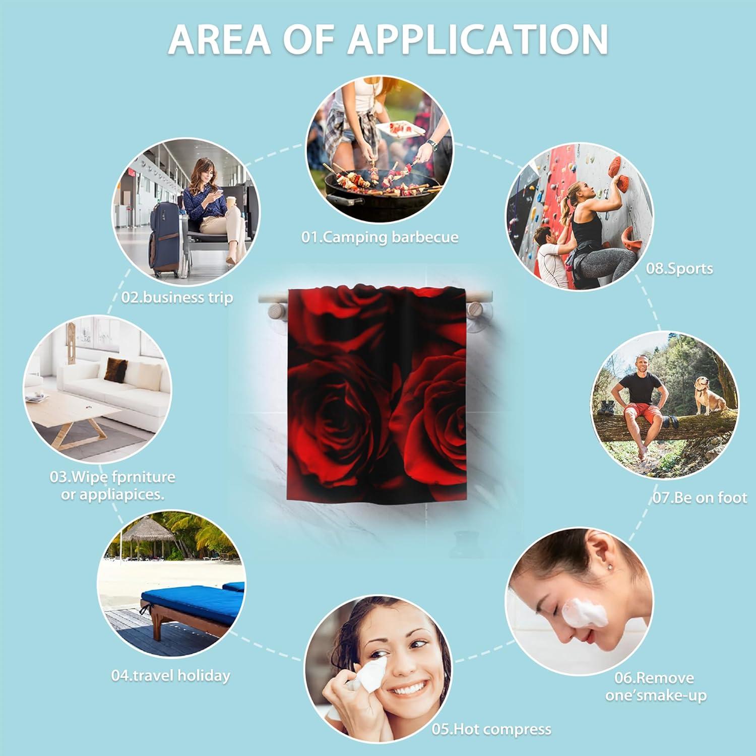 Juego de 2 Toallas de Mano CXULIN Microfibra Rosa Abstracto 35.6x72.1