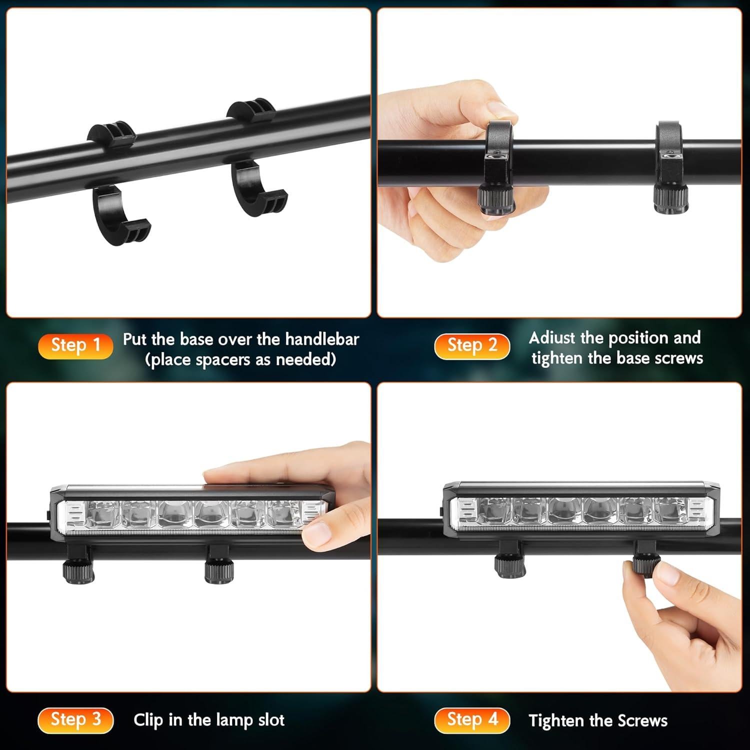 Luz de Bicicleta LED Mooyude US-610-001 Recargable USB Impermeable