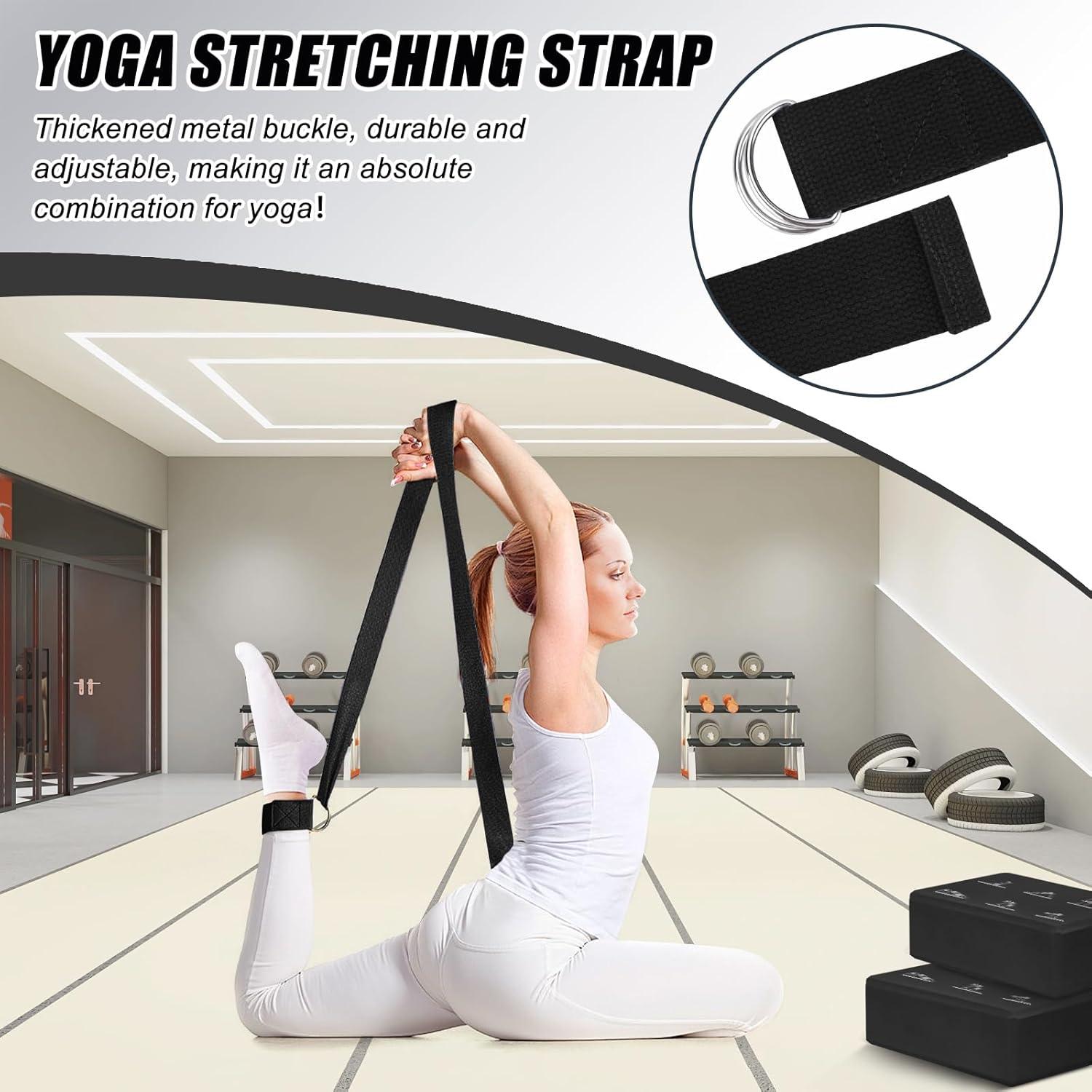 Conjunto de Bloques de Yoga RETON con Correas - 2 Piezas