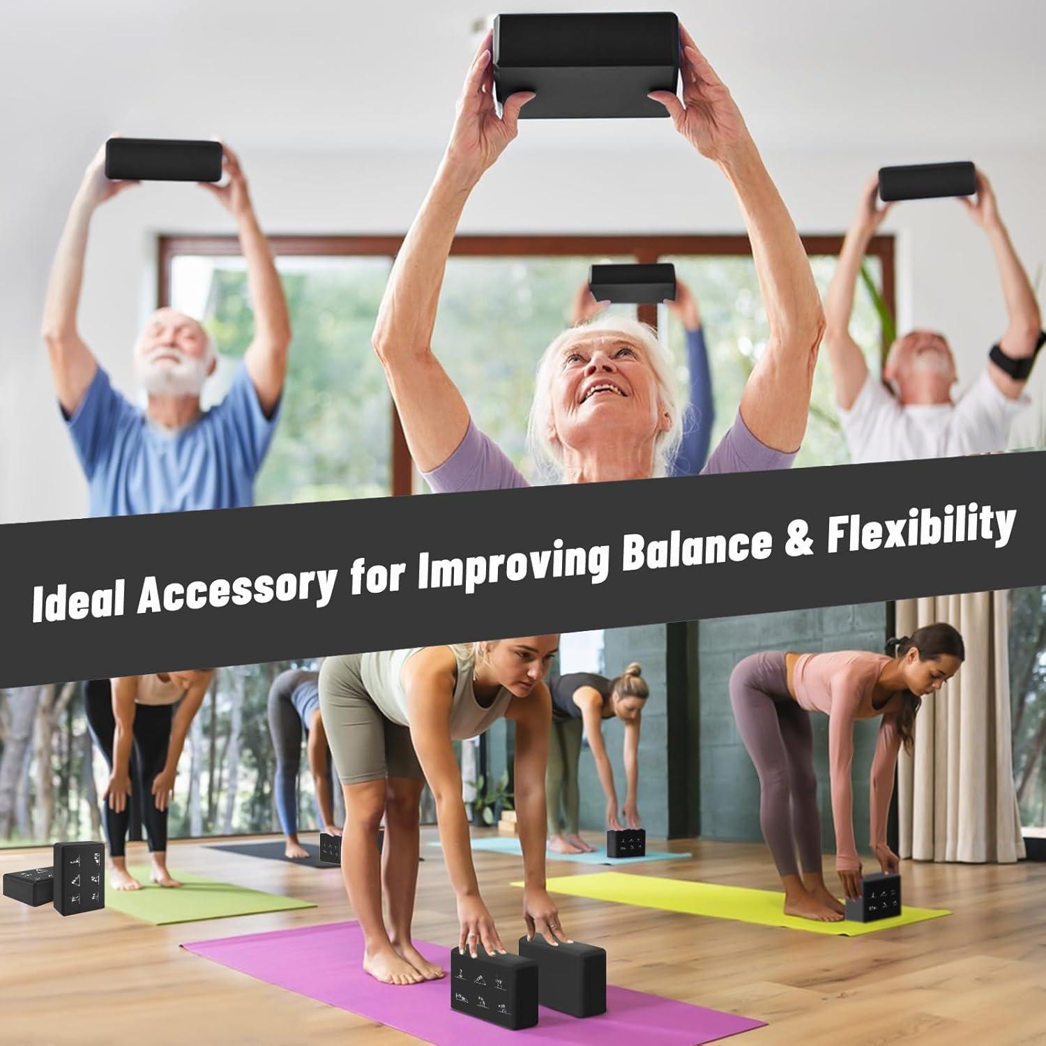 Conjunto de Bloques de Yoga RETON con Correas - 2 Piezas