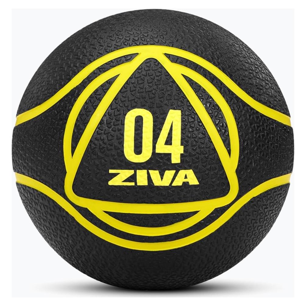 Balón Medicinal ZIVA 1.8 kg Caucho Texturizado Negro