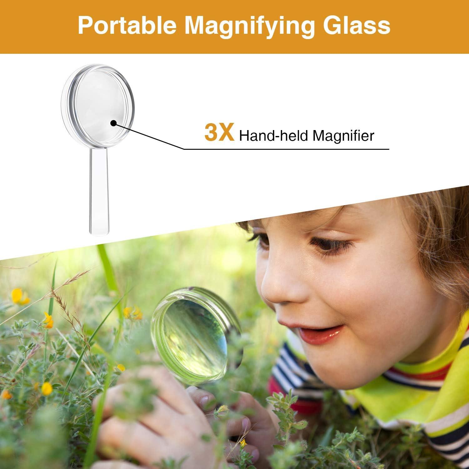 Lupas Plásticas Mini 3X Sumind - 40 Piezas Portátiles