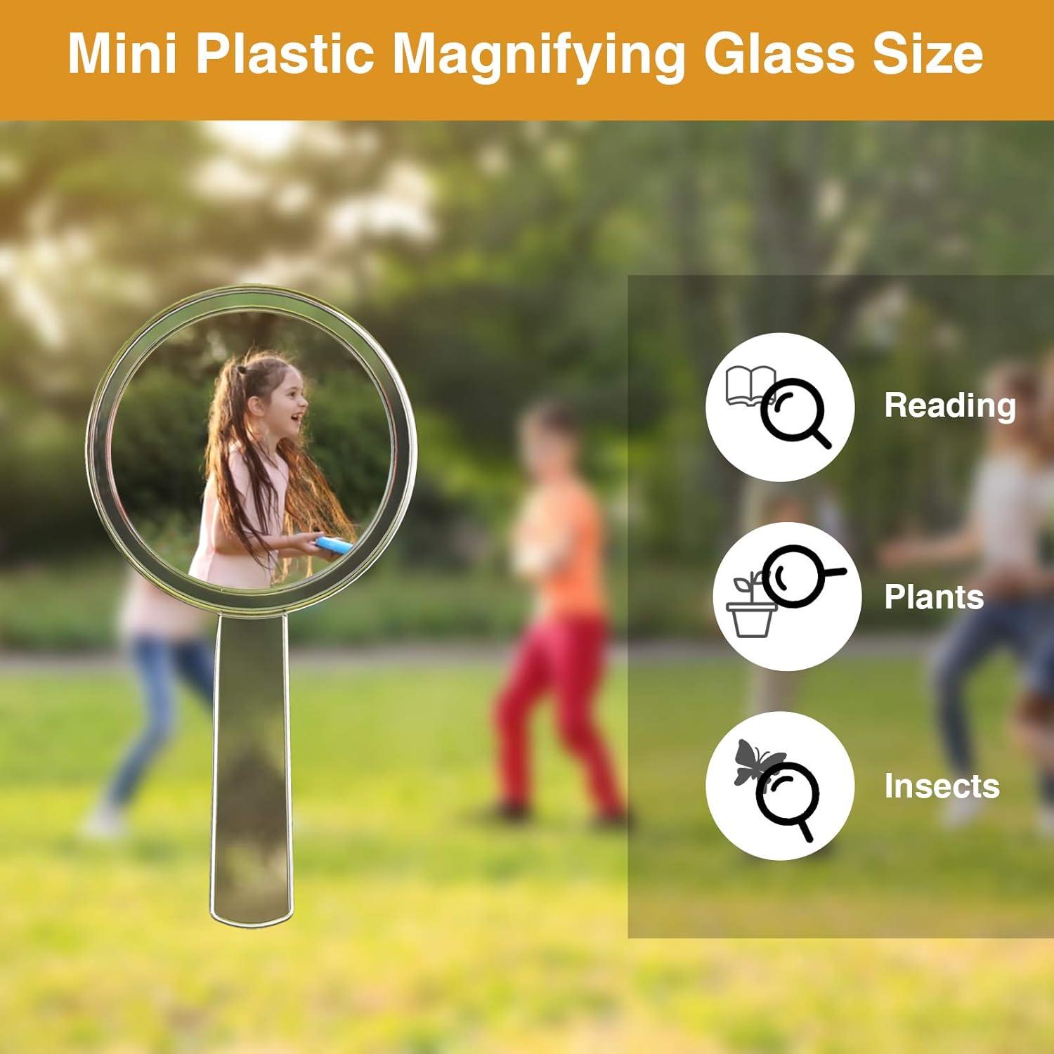 Lupas Plásticas Mini 3X Sumind - 40 Piezas Portátiles