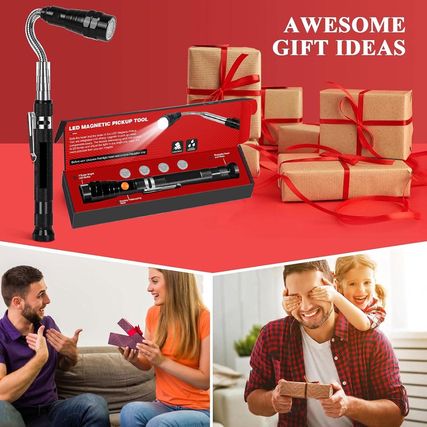 Herramienta de Recogida Magnética LED Biuonk 57 cm con Linterna