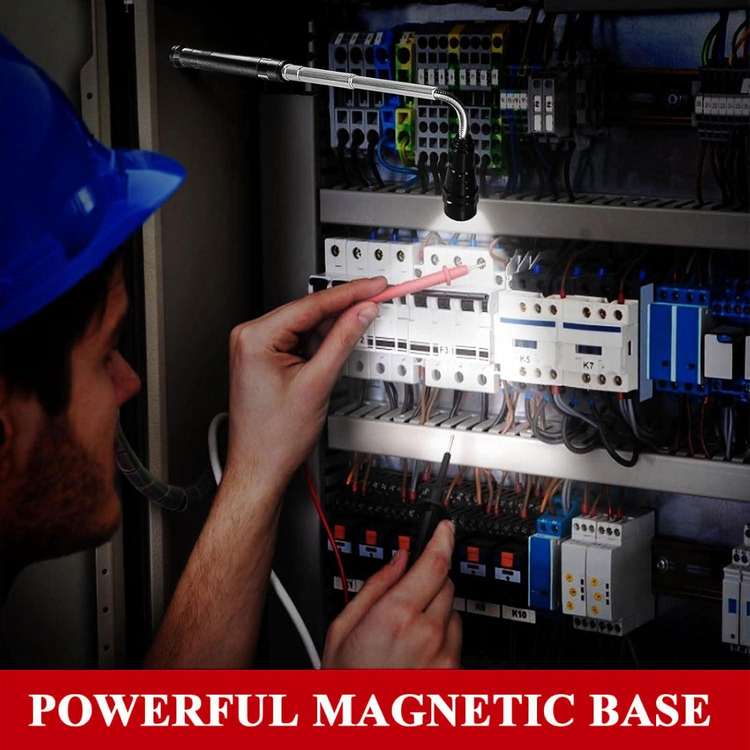 Herramienta de Recogida Magnética LED Biuonk 57 cm con Linterna