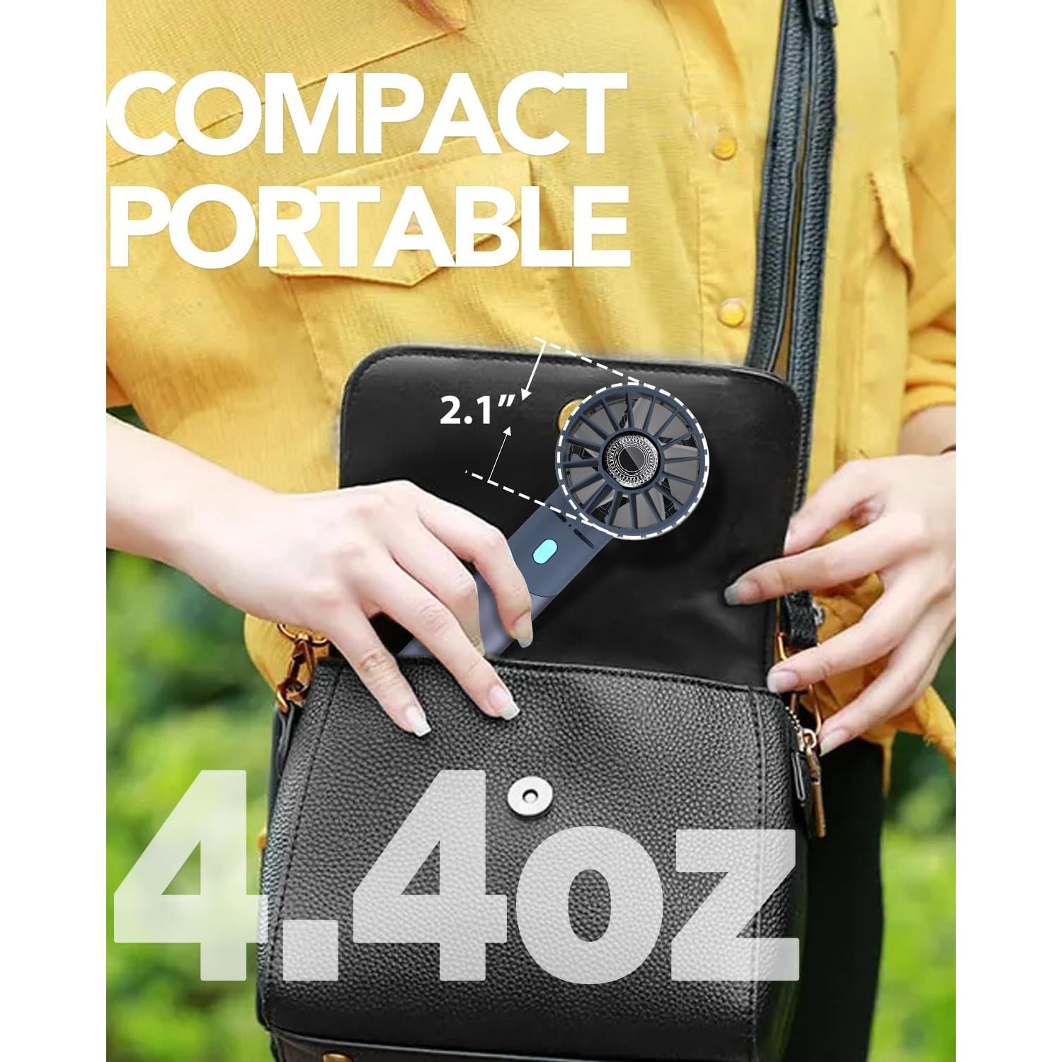 Ventilador de Mano Lepwings G3 Portátil Recargable 4 Velocidades