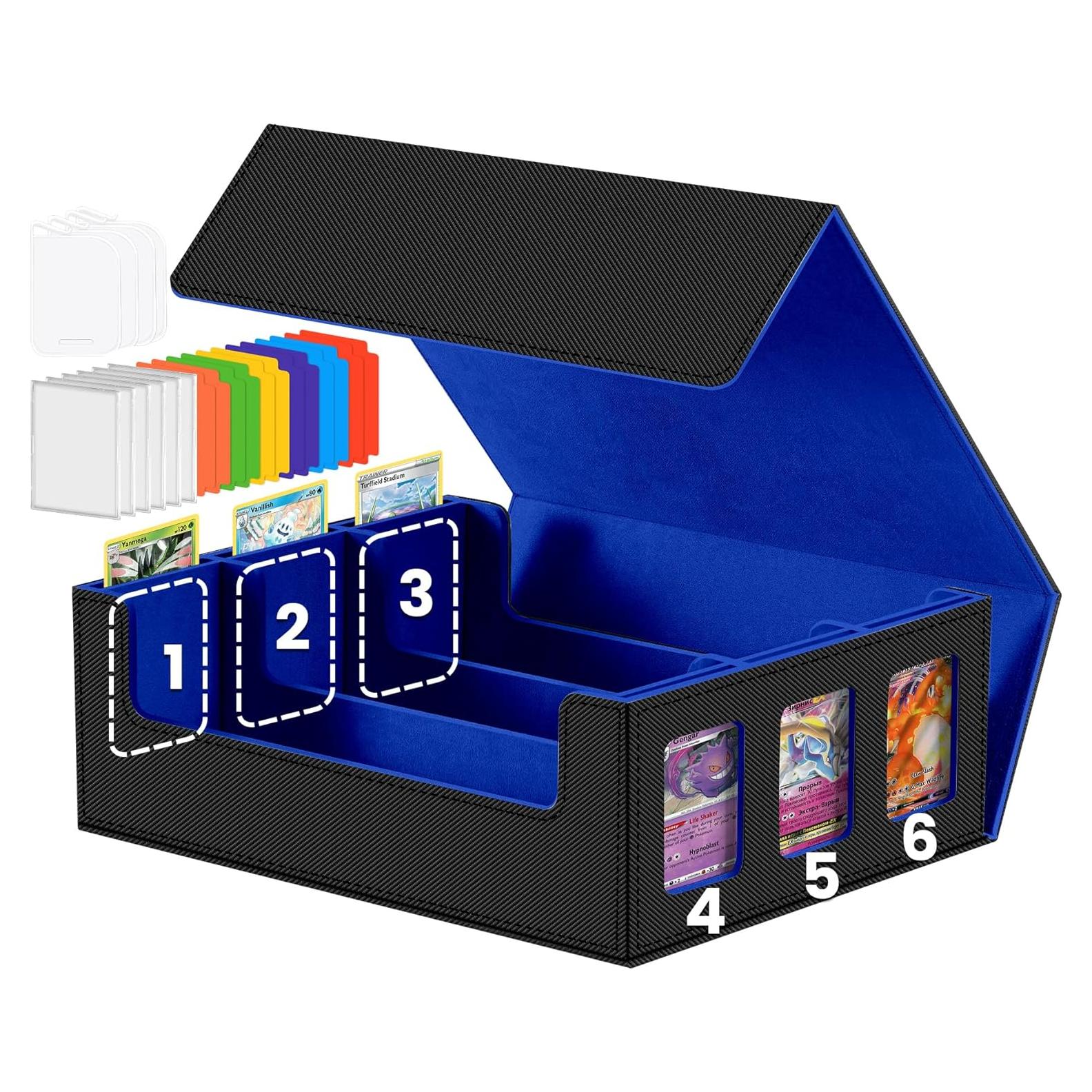 Caja de Almacenamiento para Cartas NEWLOOP 2400+ TCG Azul