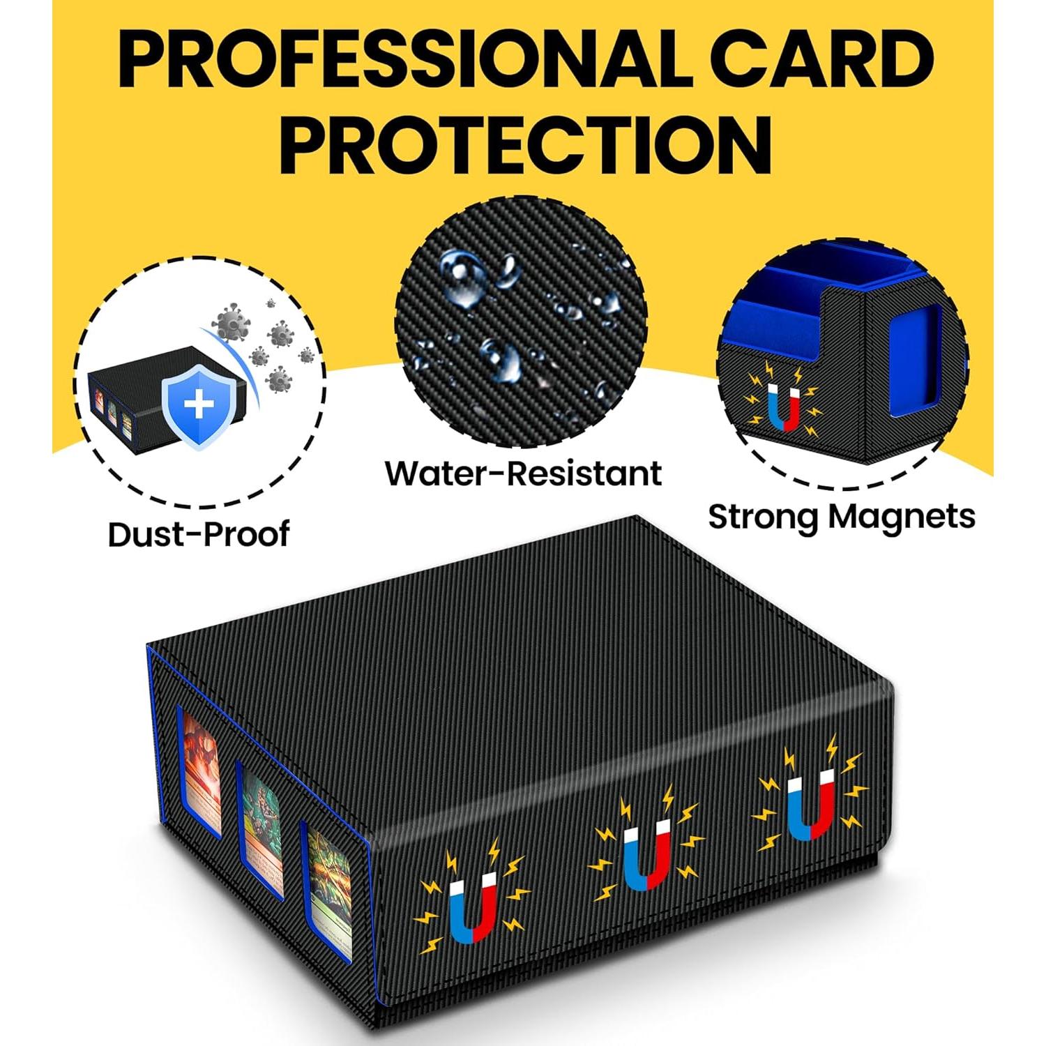 Caja de Almacenamiento para Cartas NEWLOOP 2400+ TCG Azul