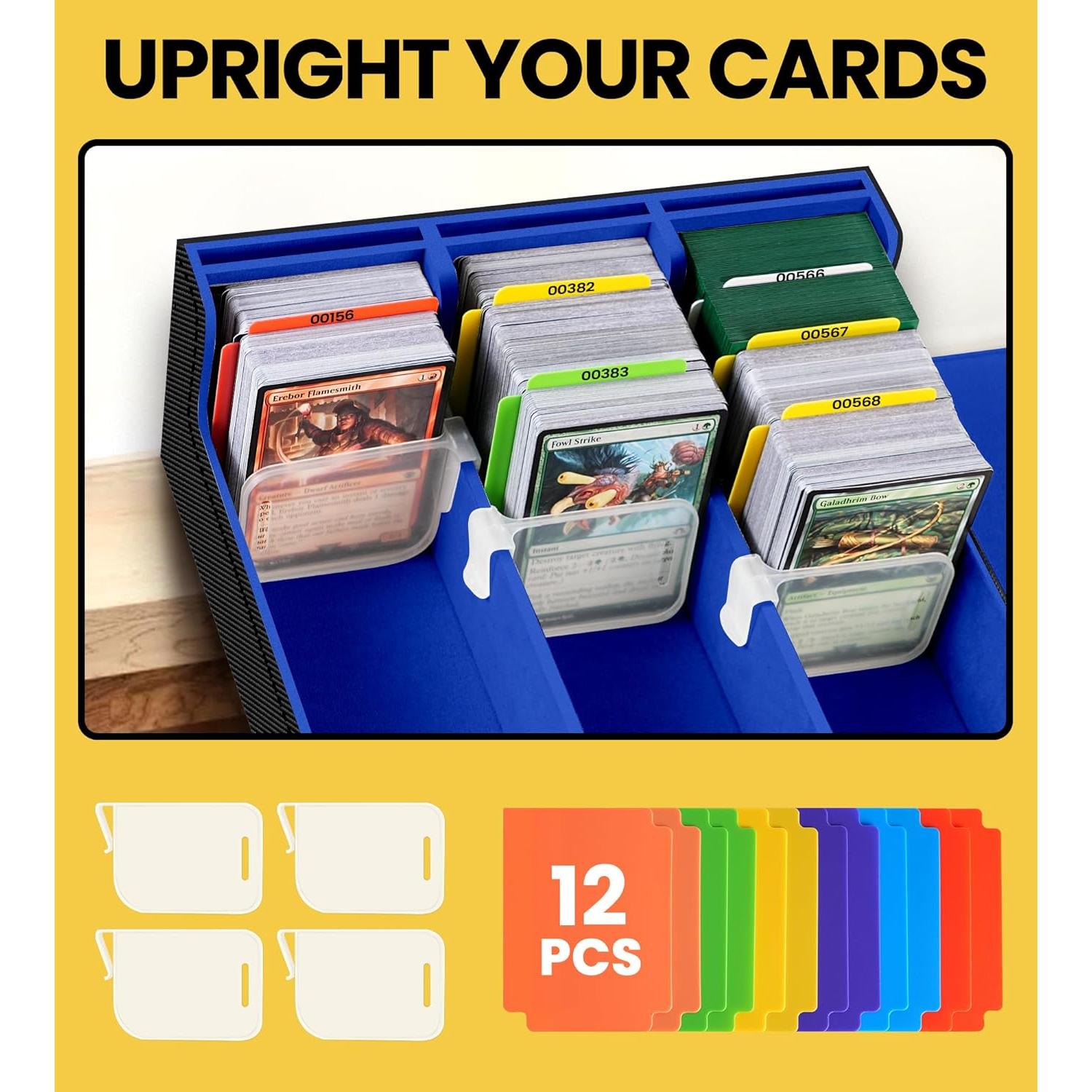 Caja de Almacenamiento para Cartas NEWLOOP 2400+ TCG Azul