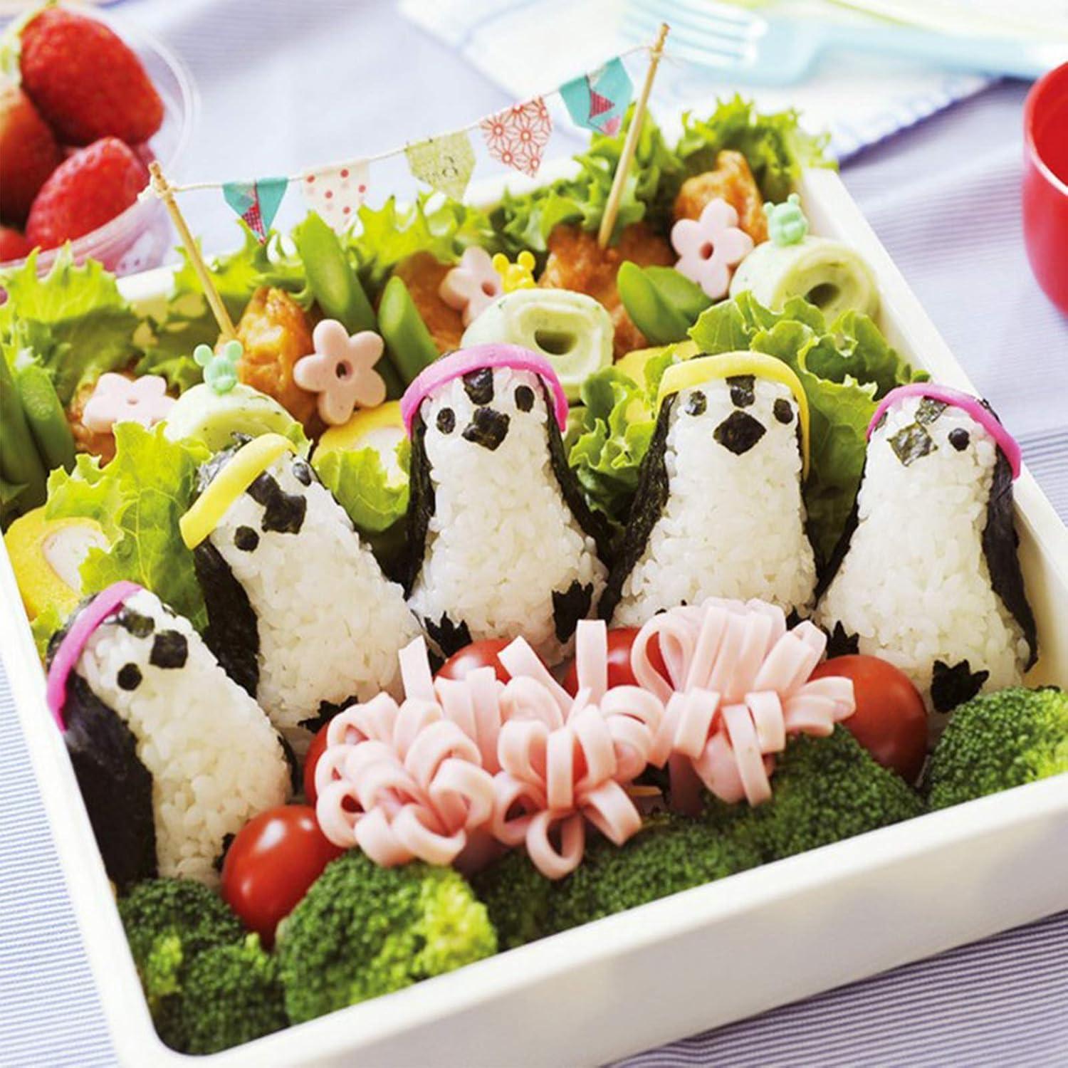 Kit de Hacer Sushi Fellibay - Moldes de Arroz y Cortadores para Niños